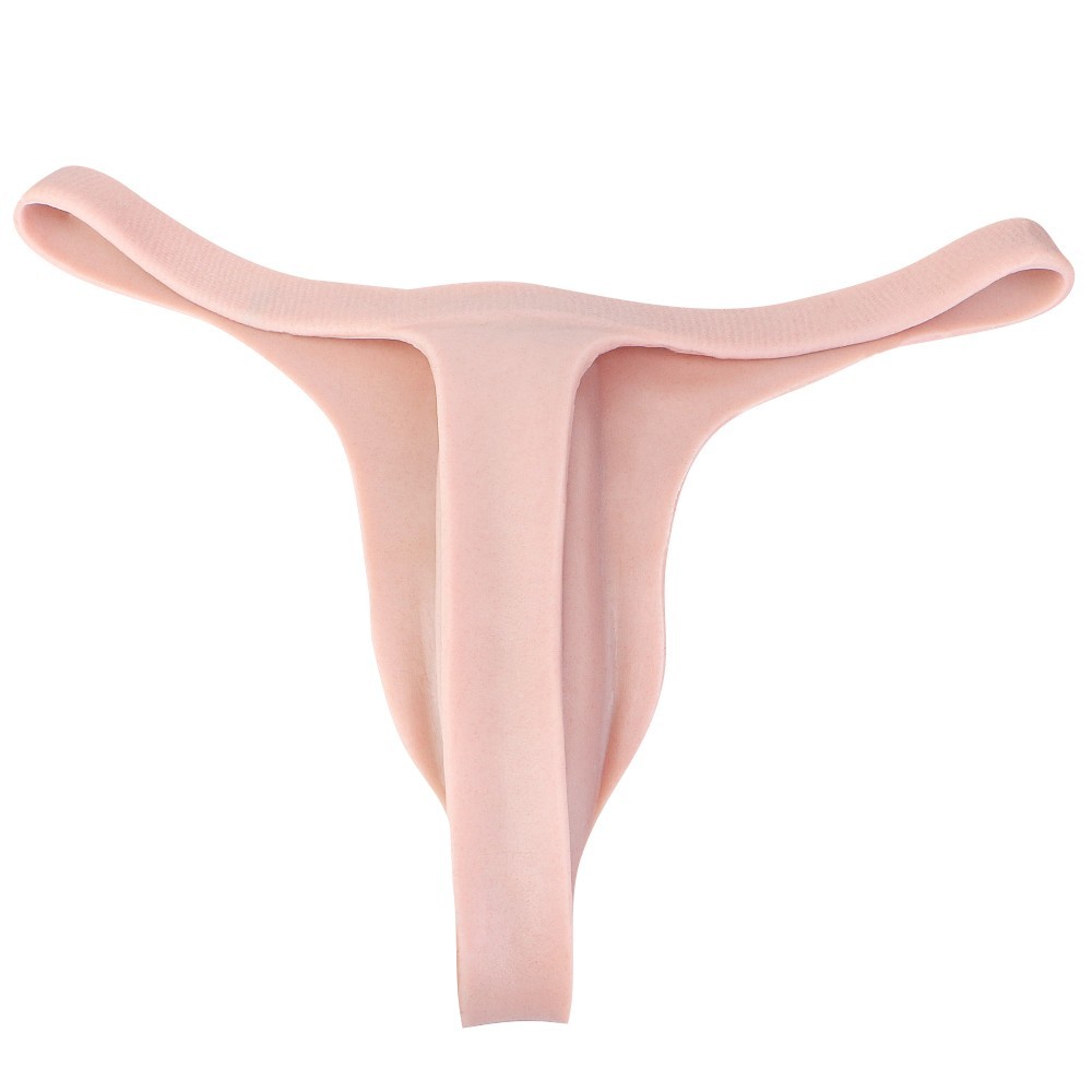 Men’s Hiding Gaff Panties Silicone Thong Panties for Crossdressing Transgender
