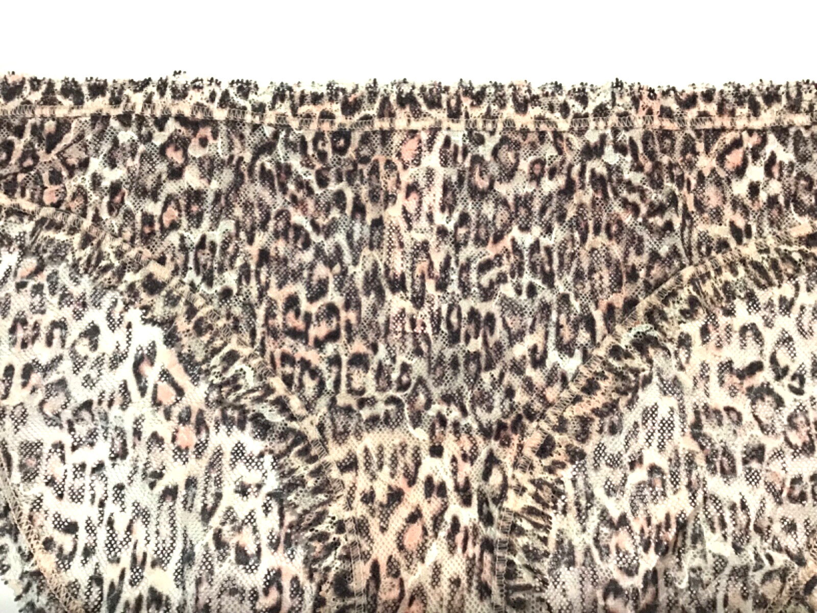 Victoria’s Secret The Lacie Lace Bikini Panty Medium Purest Pnk Animal Print NEW