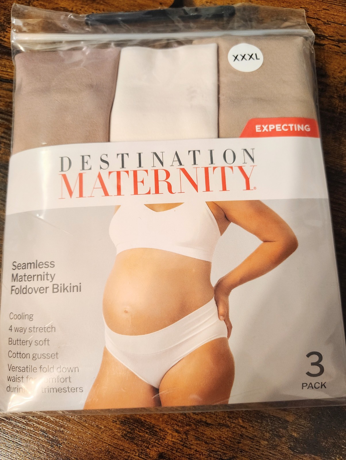 DESTINATION MATERNITY size XXXL Seamless Maternity Bikini underwear 3 Pack NIP