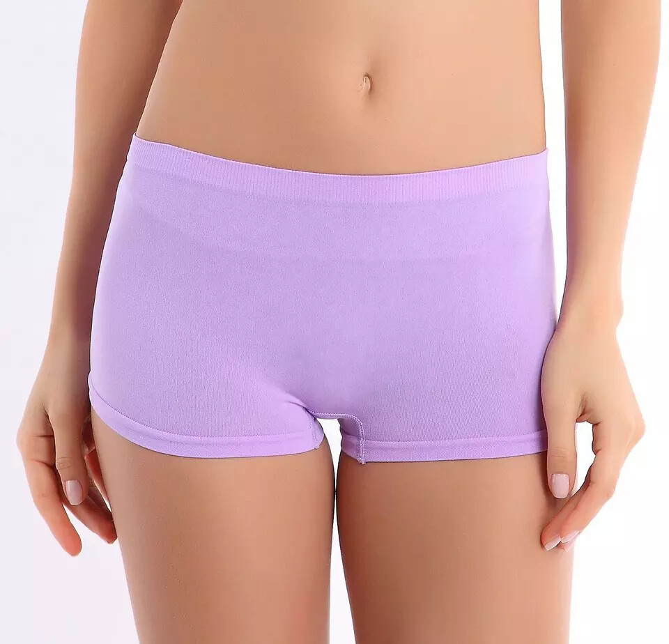Ladies Boxer Shorts Ice Silk Boxer Pants Seamless High Waist Briefs 2/3/6 Packs