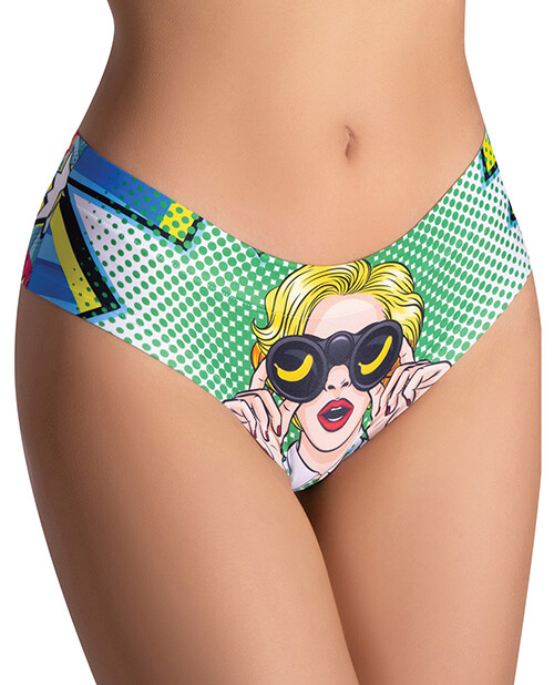 MEMEME COMIC CURIOUS GIRL PRINTED SLIP S-XL