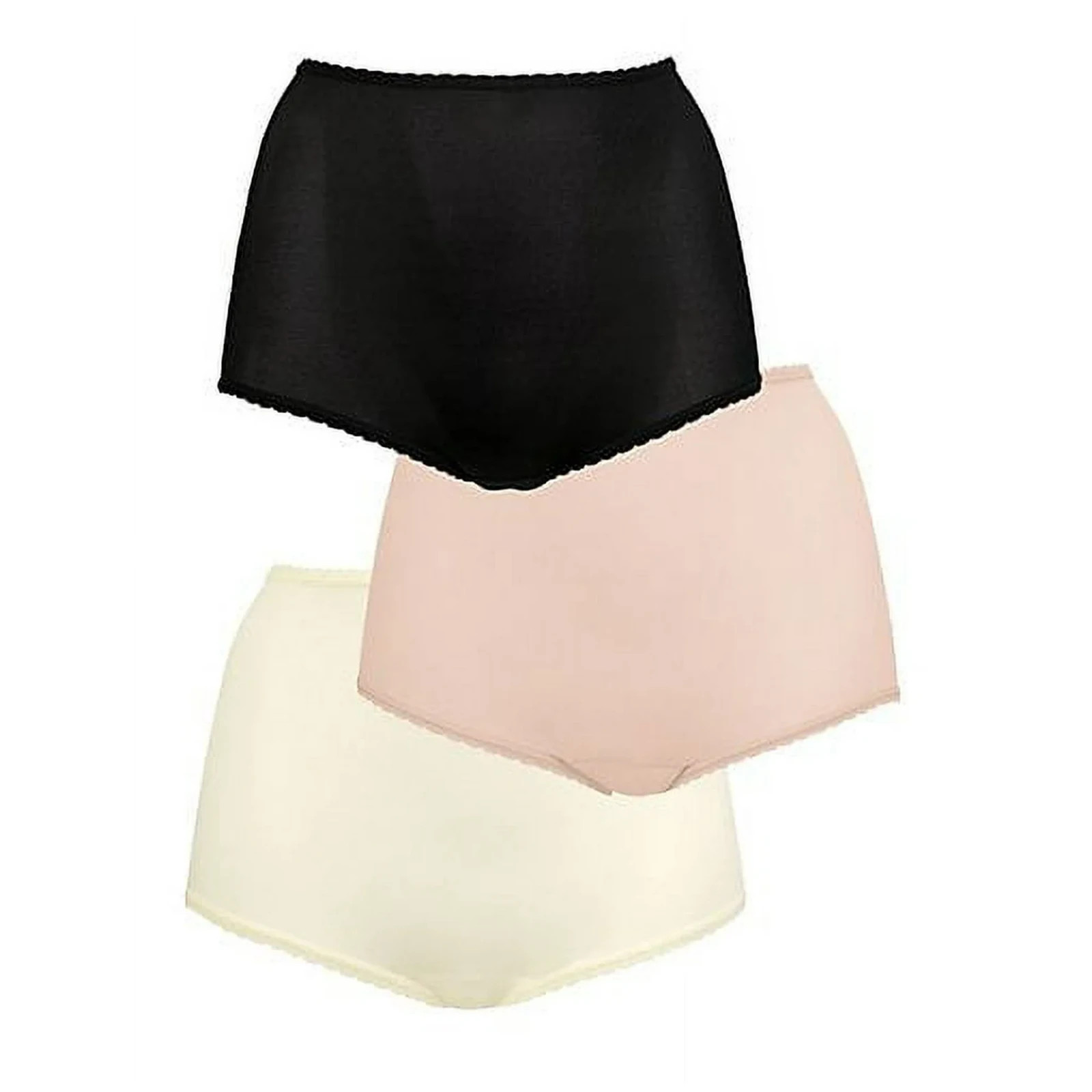 Bali L27916 Womens Multi Skimp Skamp Brief Panty 3-Pack Size 4XL/11