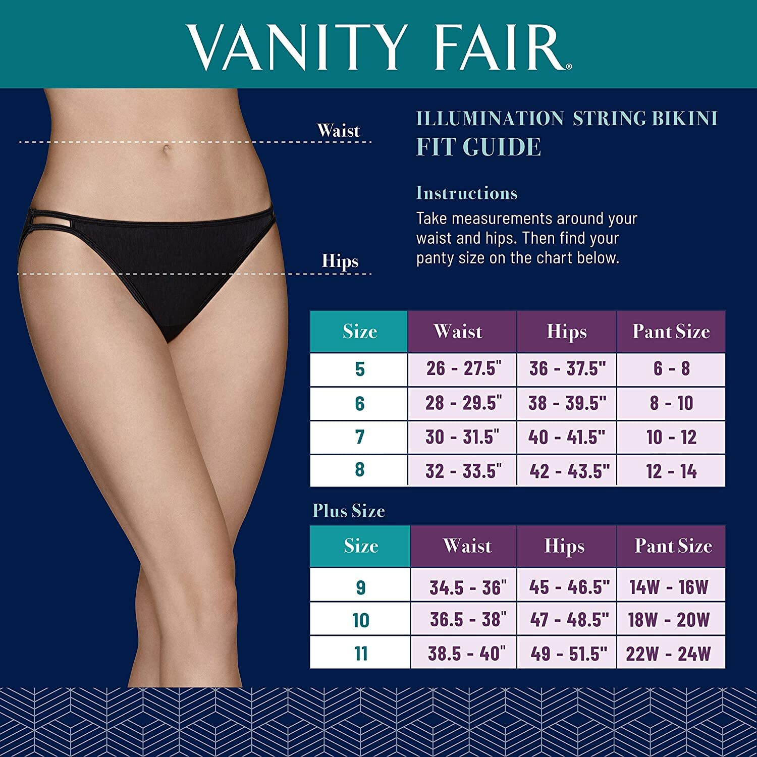 Vanity Fair Body Shine Illumination White String Bikini Size 7/Large