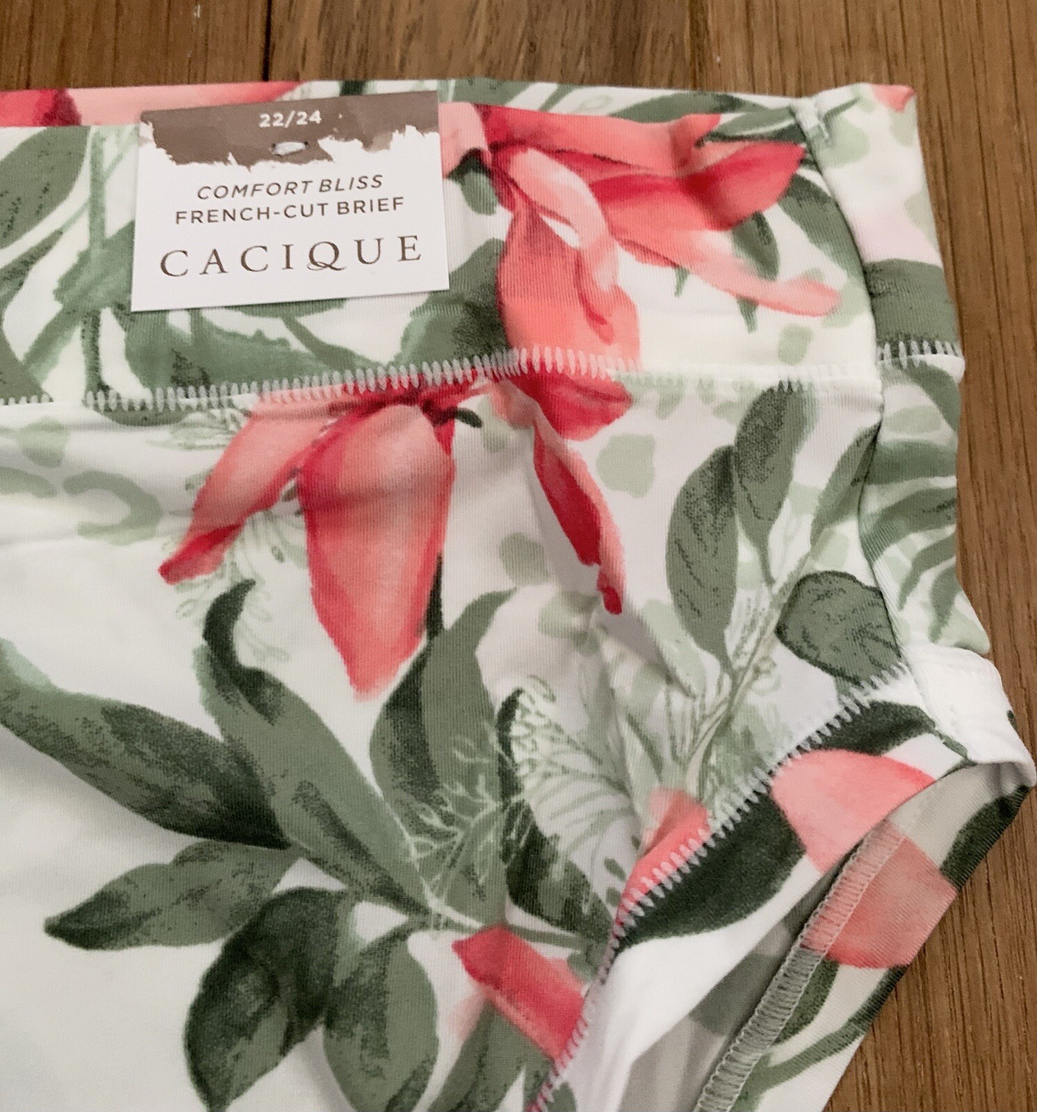 Plus Sz 22/24 Lane Bryant Cacique Comfort Bliss French Cut Brief Panty Pink Lily