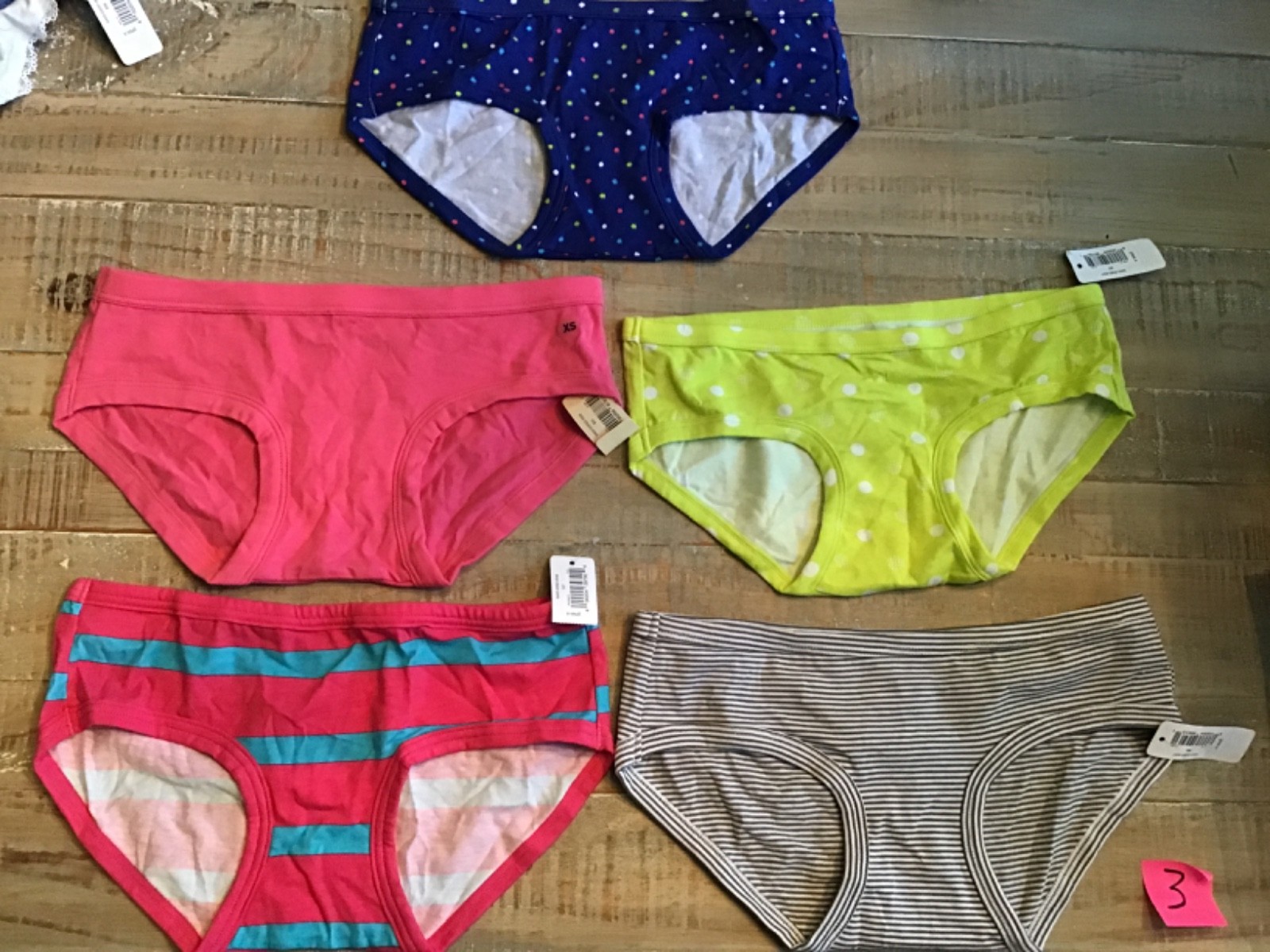 Aerie Underwear – Size X-SMALL XS- Lot of 5 – New with Tags boy brief