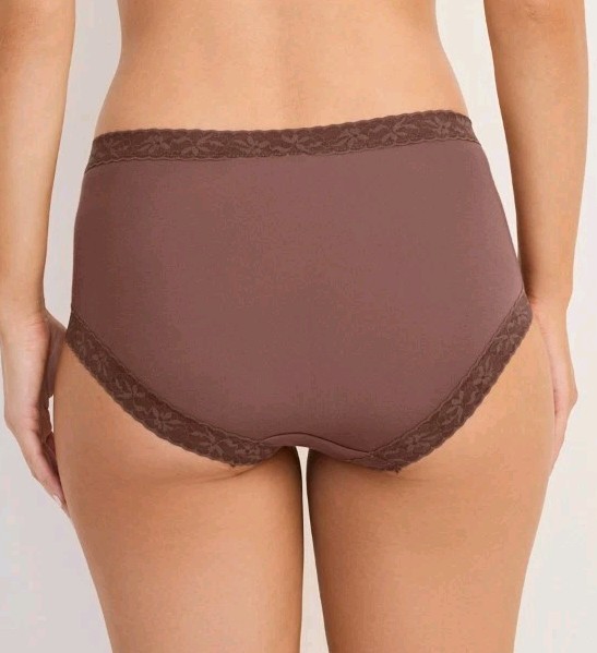 Jockey Womens 2 Pair Supersoft Stretch Lace Brief 9/XXL Tuscan Brown Modal Blend
