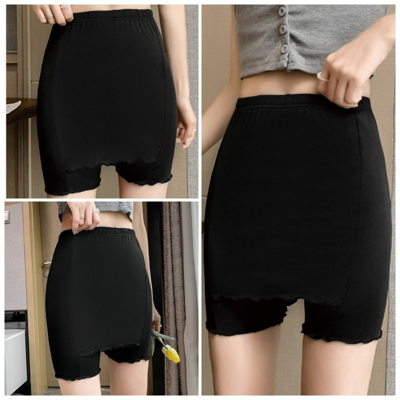 Ladies Safety Short Pants Dress Underwear Lingerie Double Layer Seamless Comfort