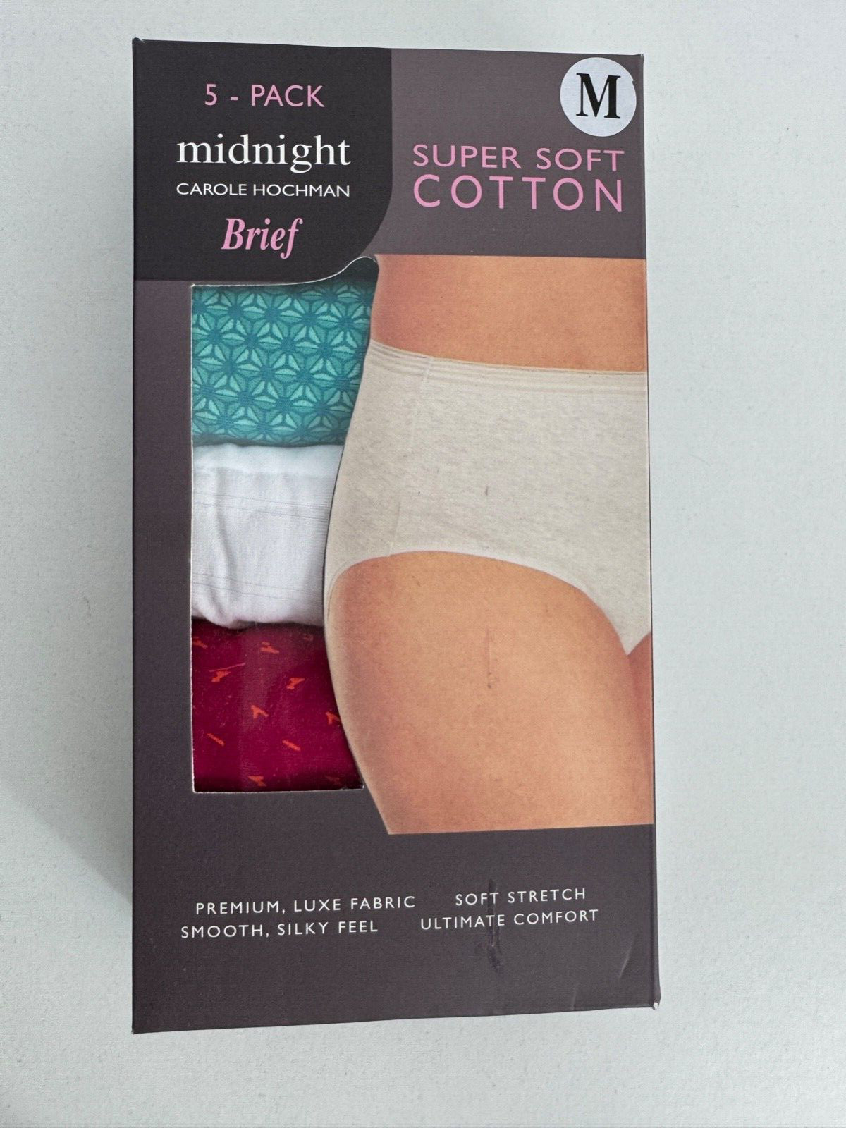 Carole Hochman Ladies Super Soft Cotton Briefs – 5-Pack XS-XXL