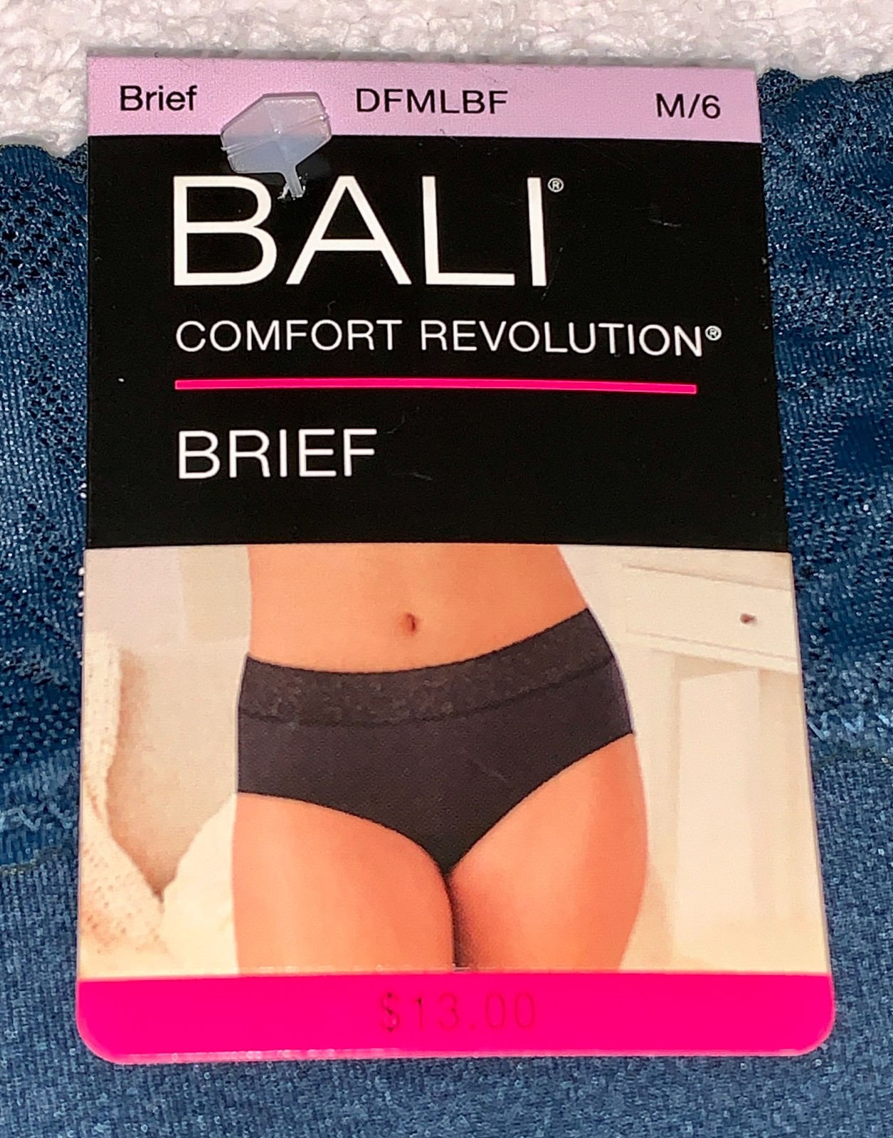 BALI Comfort Revolution Modern Seamless Jun Blue Brief Panty Womens S M L XL 2XL