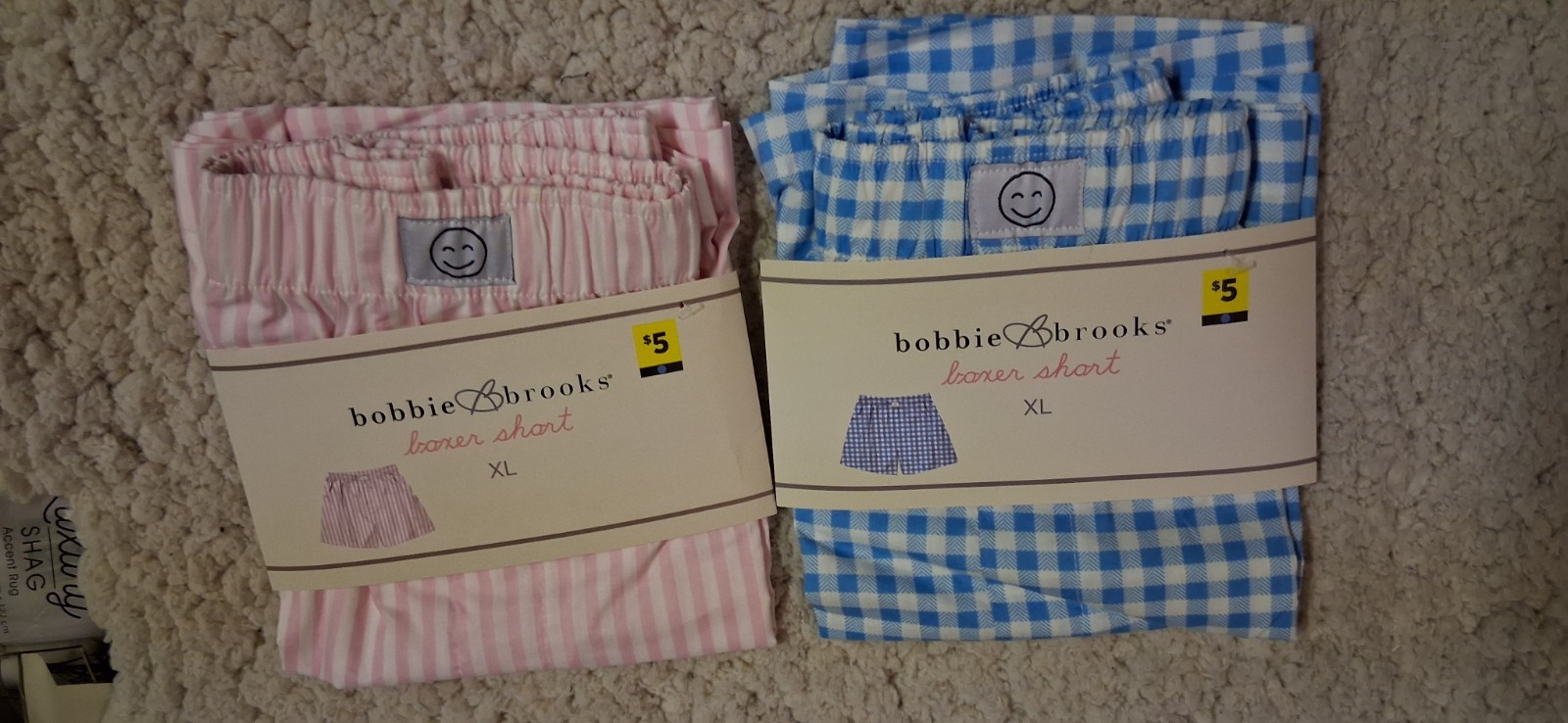 Lot of 2 Bobbie Brooks Boxer Shorts Size XL NWT