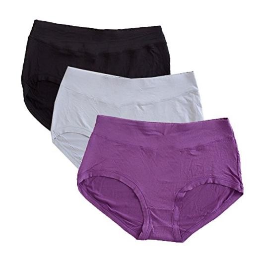 Warm Sun Women’s rayon derived from bamboo Multi Pack X-Large Black,gray,purple