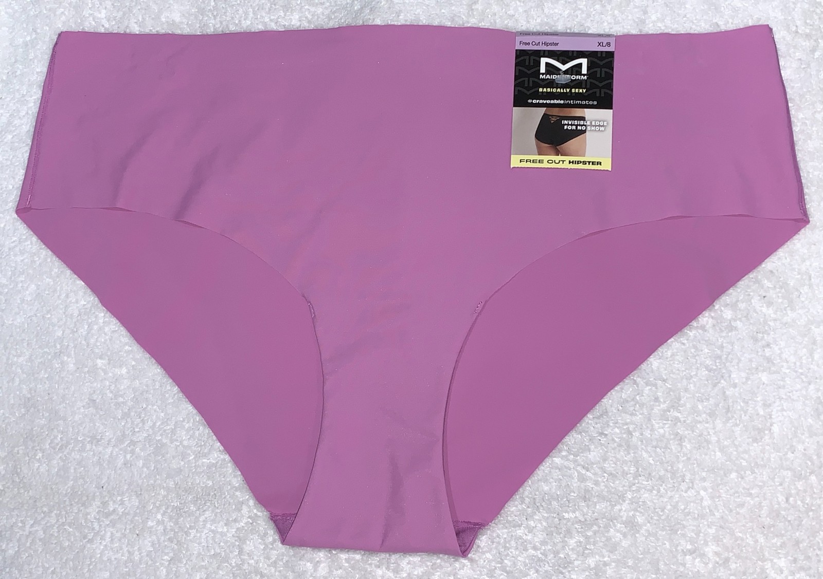 MAIDENFORM Basically Sexy M Free Cut Hipster Panty Womens Sz M 6 XL 8 2XL 9
