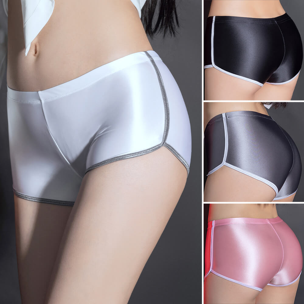 1/4 Pack Lot Womens Sexy Satin Panties Briefs Boyshorts Boxer Shorts Lingeries
