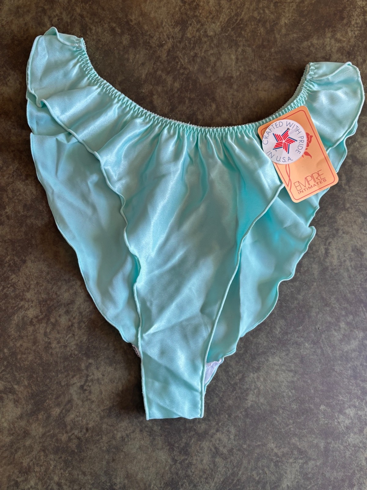 Empire Intimates Queen Size Seafoam Green Frill Underwear sizes 2X, 3X, and 4X