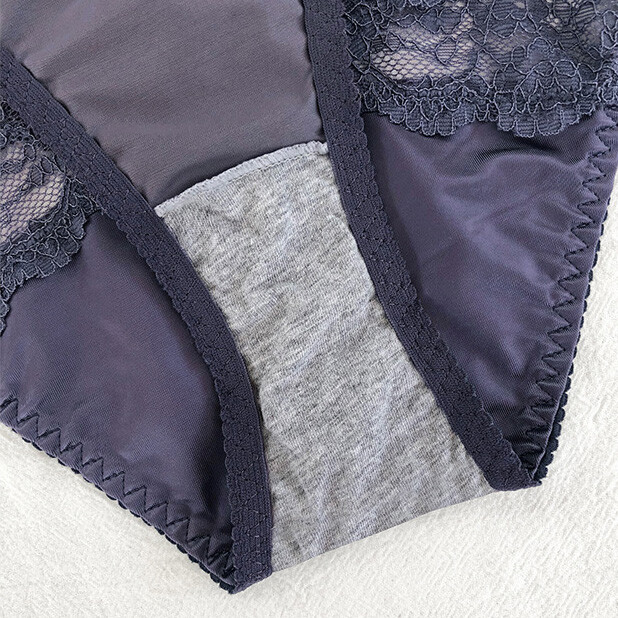 1/5 Pack Lot Women Satin Panties Vintage Lace Thong G-string Underwear Lingeries