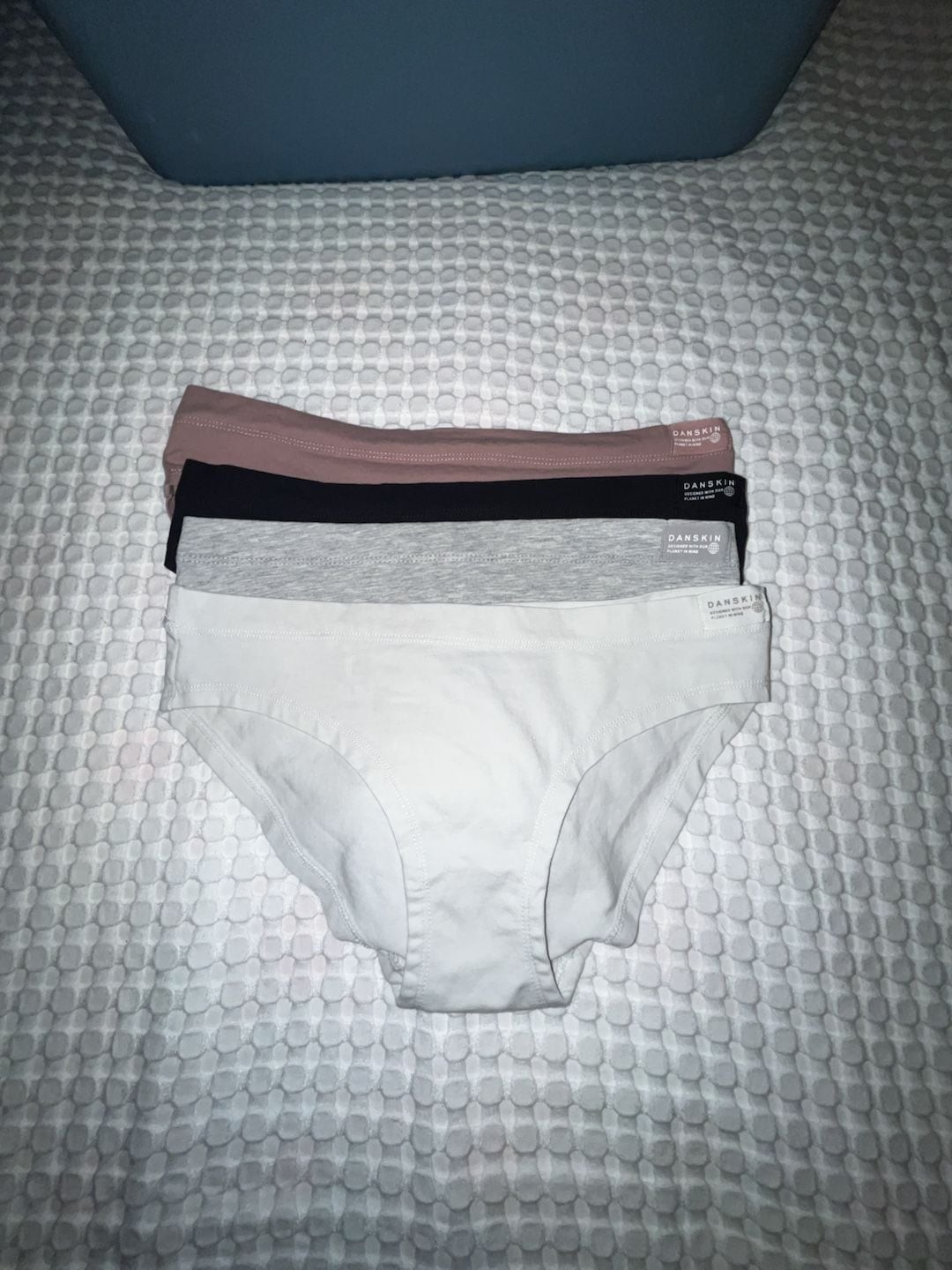 Danskin Women’s Organic Cotton Stretch Hipster Panties, 4-Pack