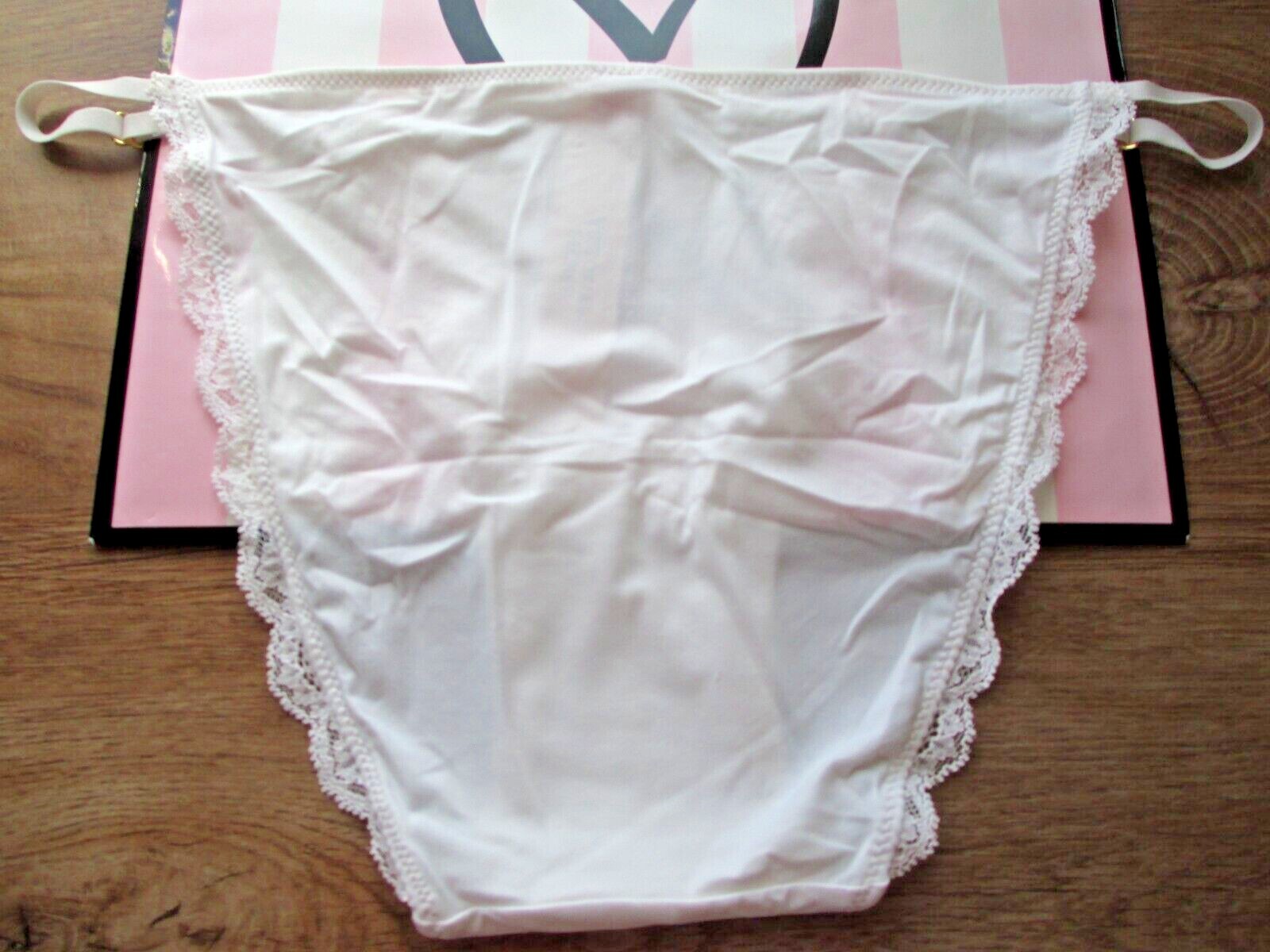 VICTORIA’S SECRET DREAM ANGELS Adjustable String Bikini Panty S M L XL White VS