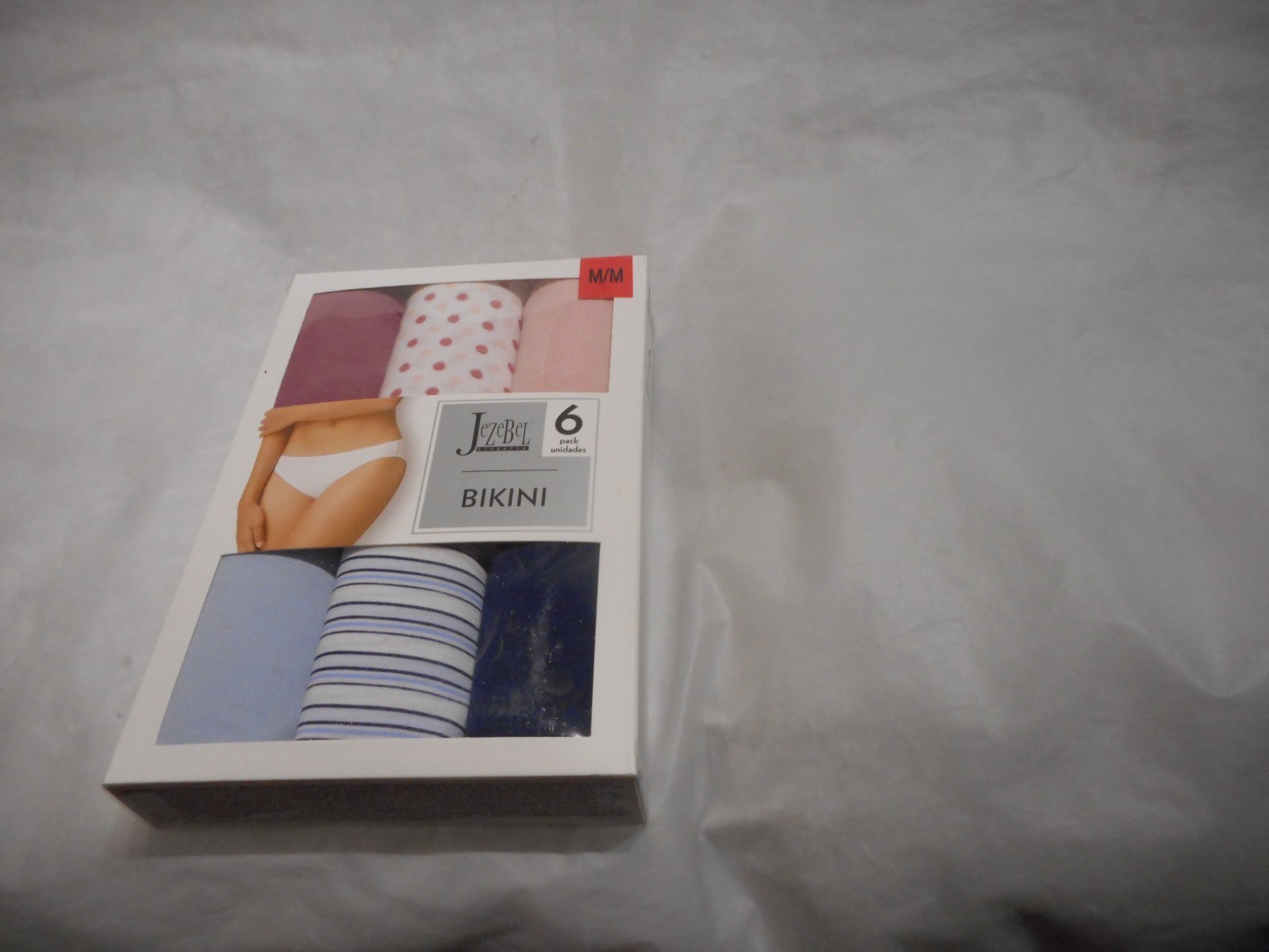 Jezebel 6 PK Multicolor Bikini Panty Medium & Large SOLD SEPARATELY