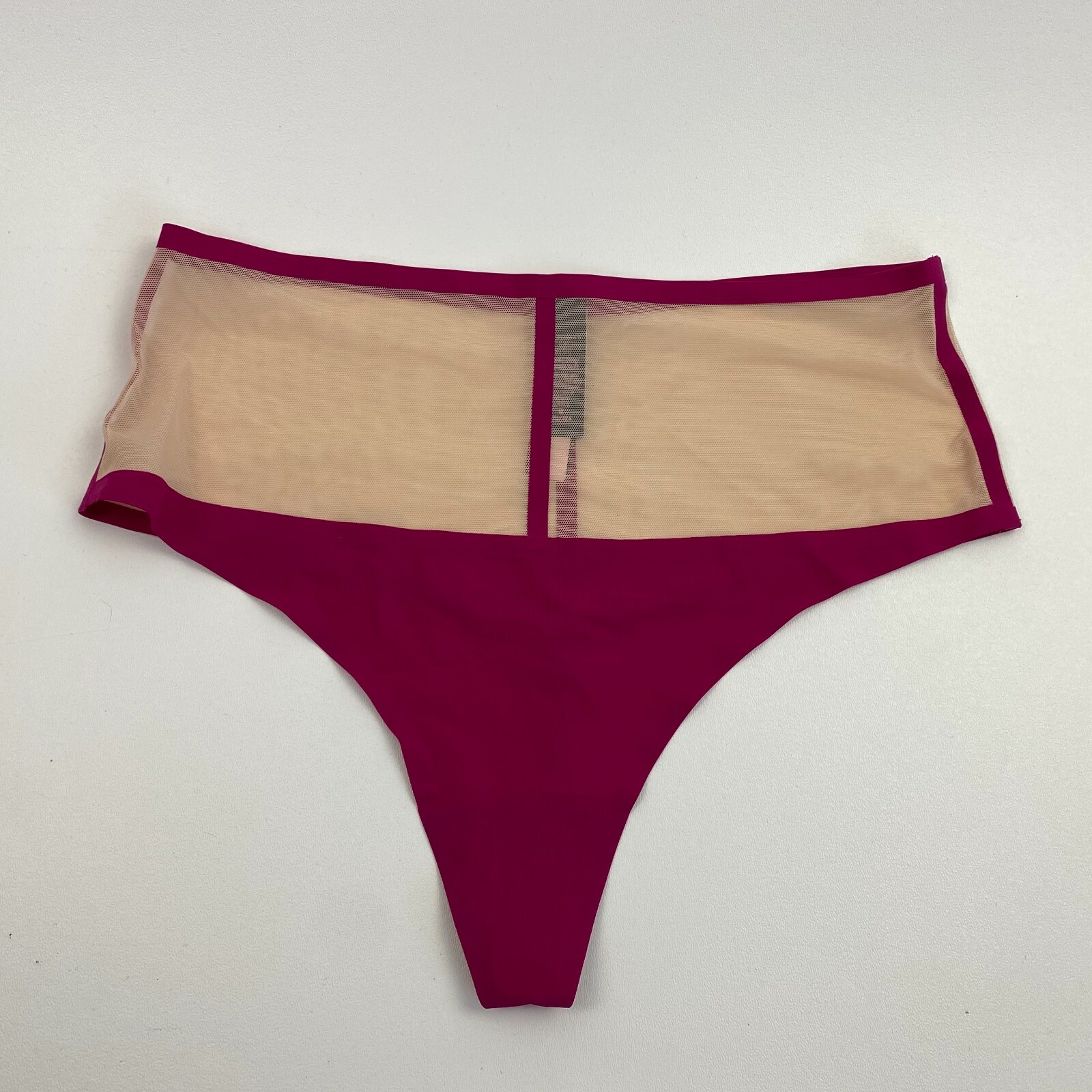 Victoria’s Secret Very Sexy High Waist Thong/String Panty Burgundy Size M NWT