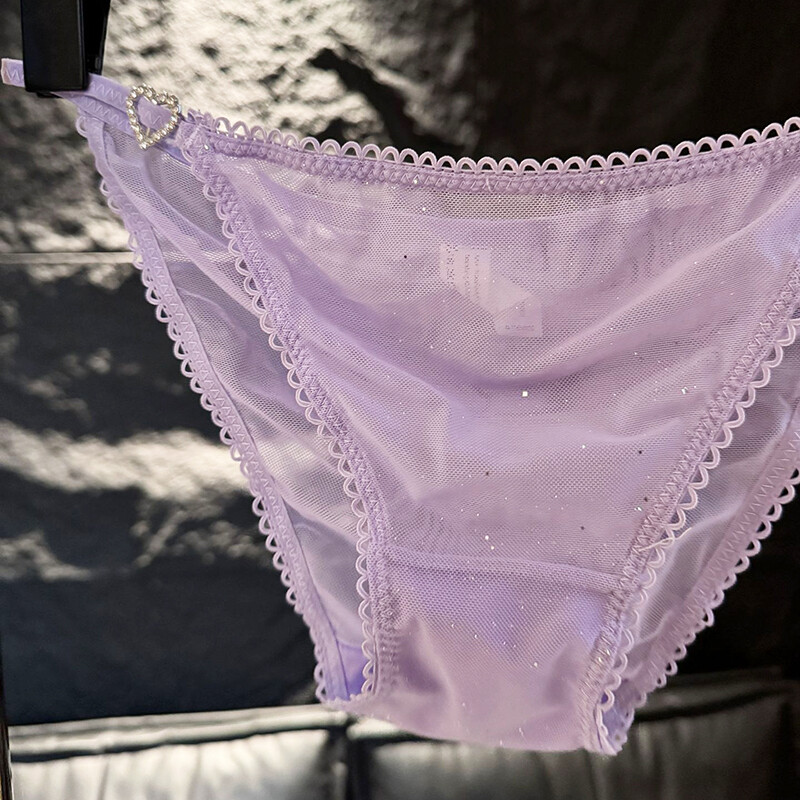 4Pack Lot Womens See Through French Panties Sheer Underwear Sexy Lingeries Brief