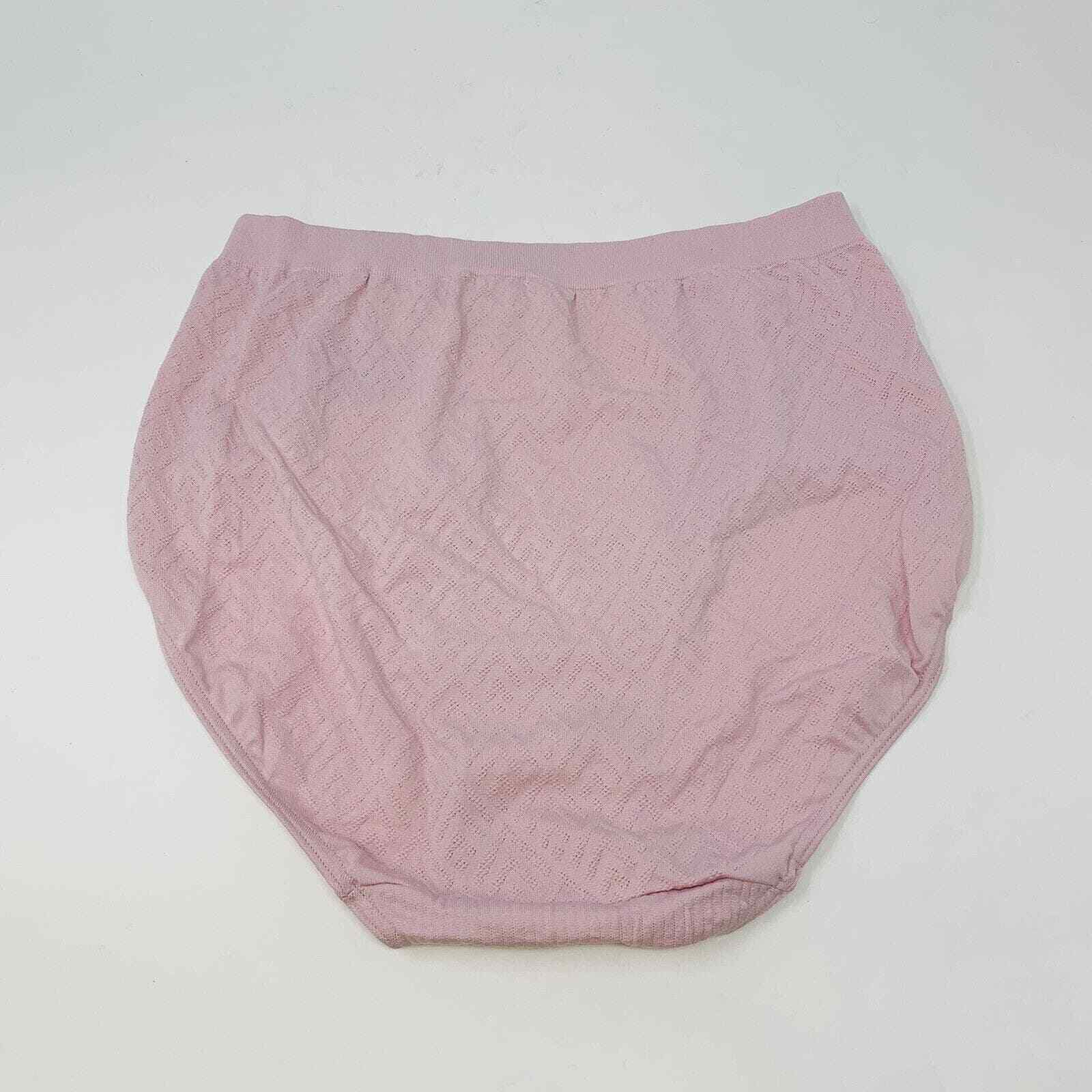 New Bali Sz 6/7 Seamless Microfiber Brief Womans Comfort Revolution 803J Pink