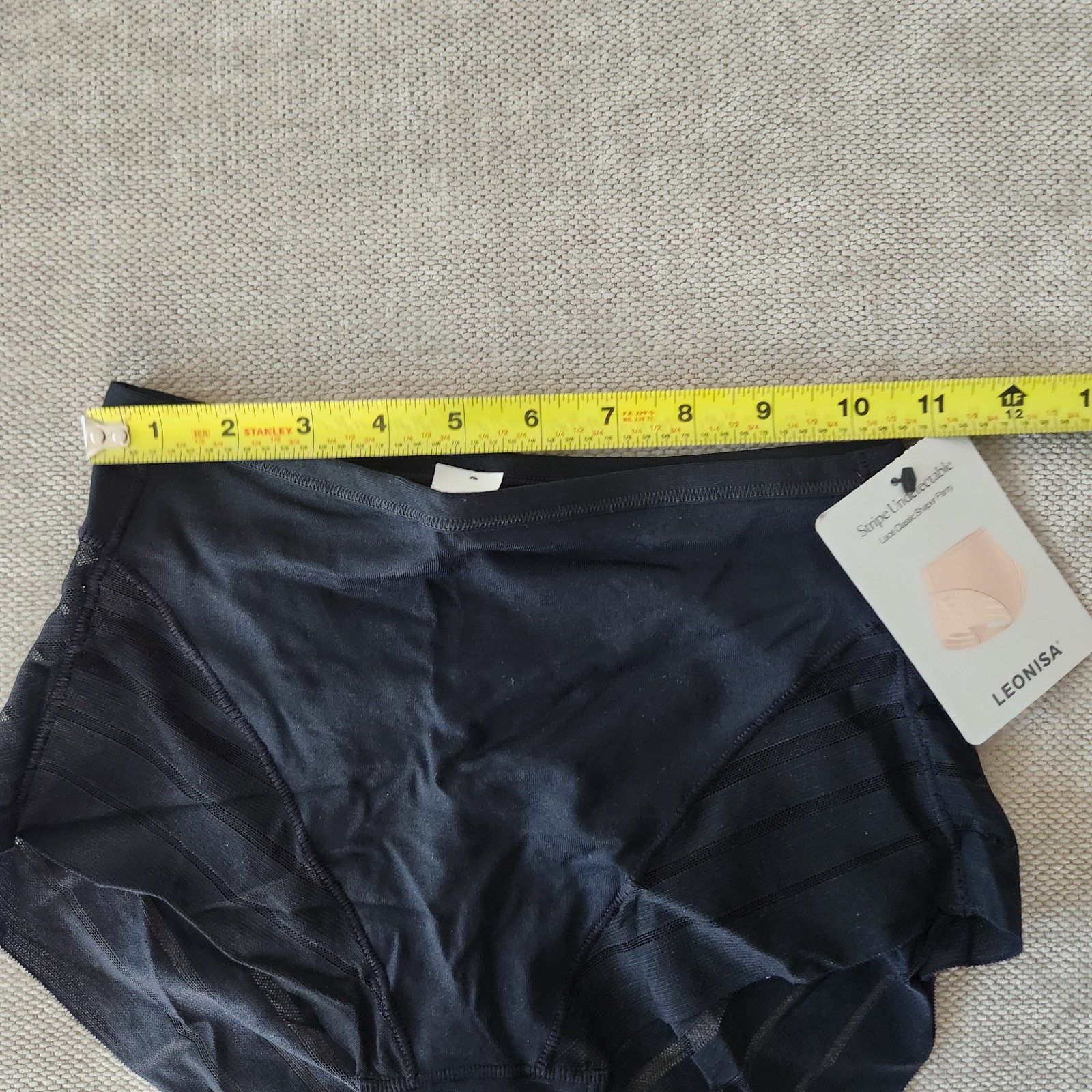 Leonisa Women’ Medium Black Shaper Lace Classic Shaper Panties NWT