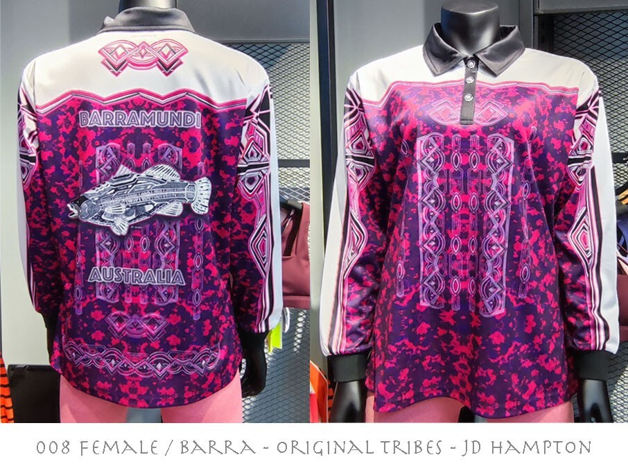 Female fishing shirt. Designed in Australia. 50%UV protection. 
