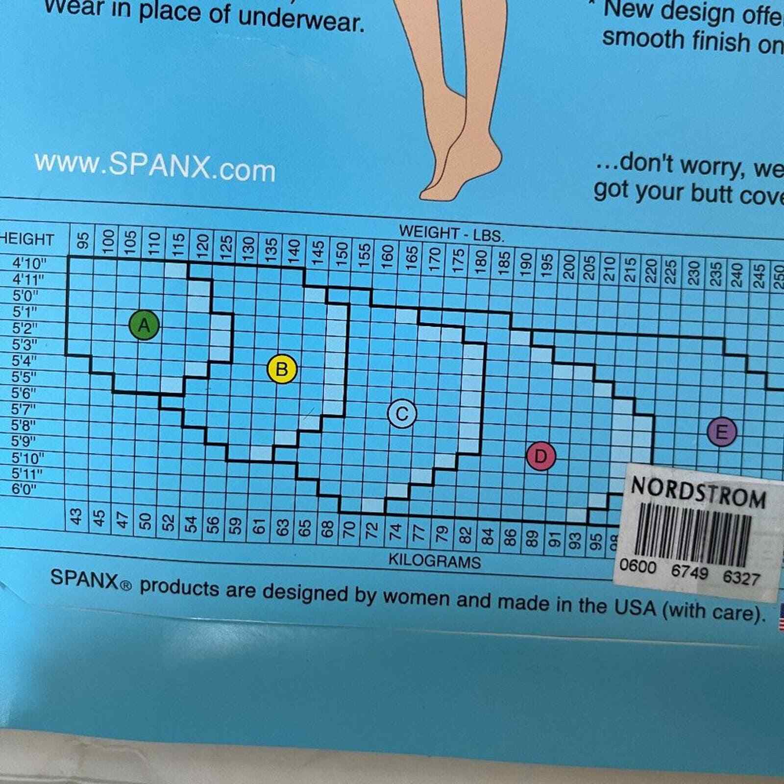 NWT Spanx By Sara Blakely Power Panties In Bare Size D (Large)