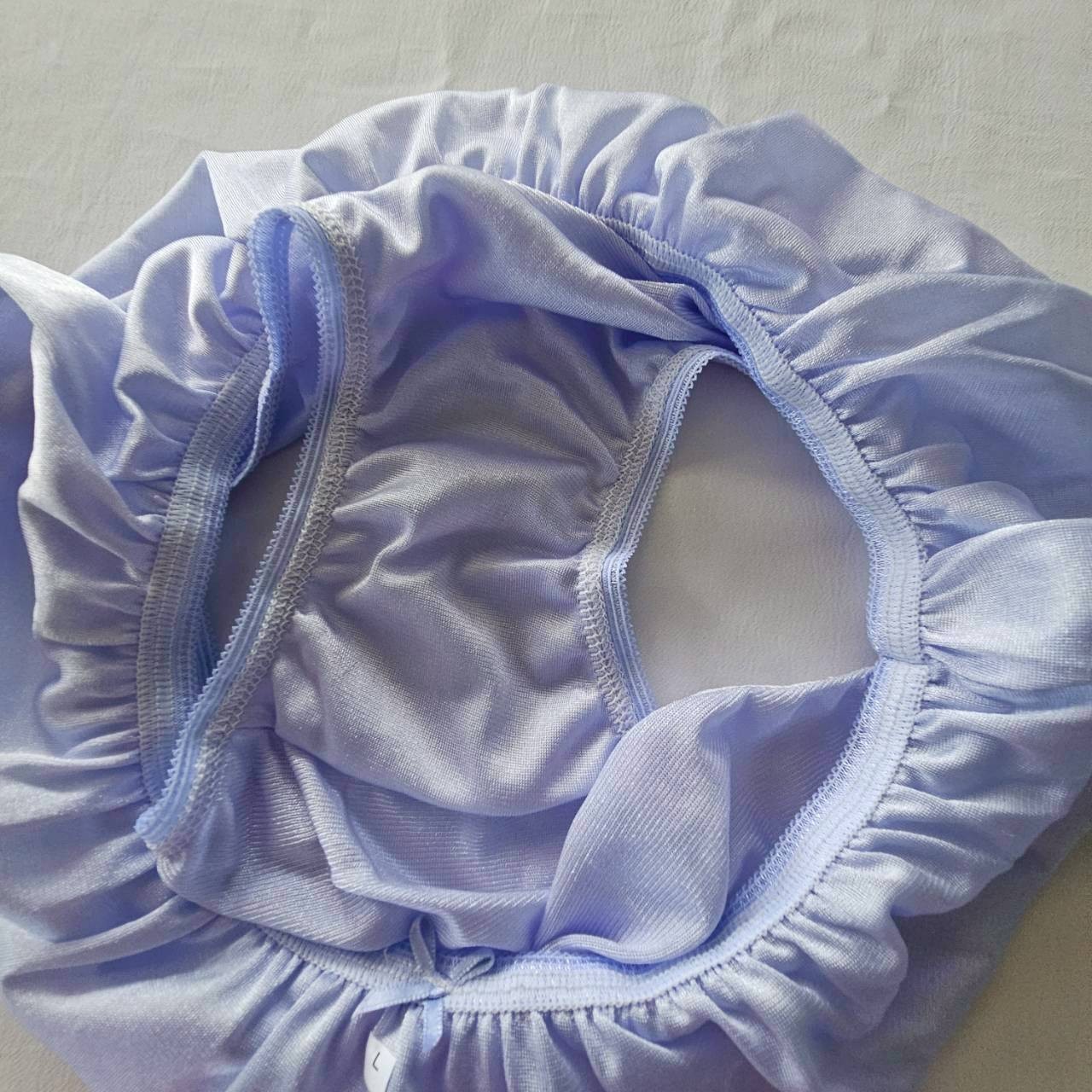 6 Purple Underwear Nylon Panties Underwear Women Silky Soft Briefs Waist 30-36″L