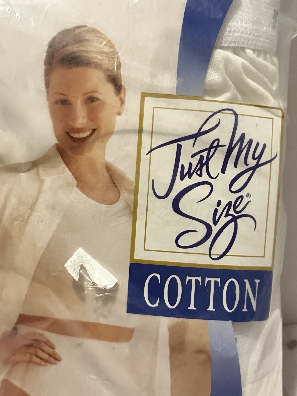 NOS 3 pair pack women’s size 13 Just My Size cotton Hi-cut panties white