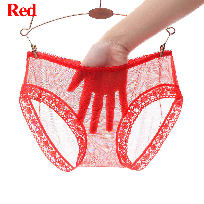 4 Pack Lot Sexy Womens See Through Lingeries Sheer Panties Full Briefs Underwear