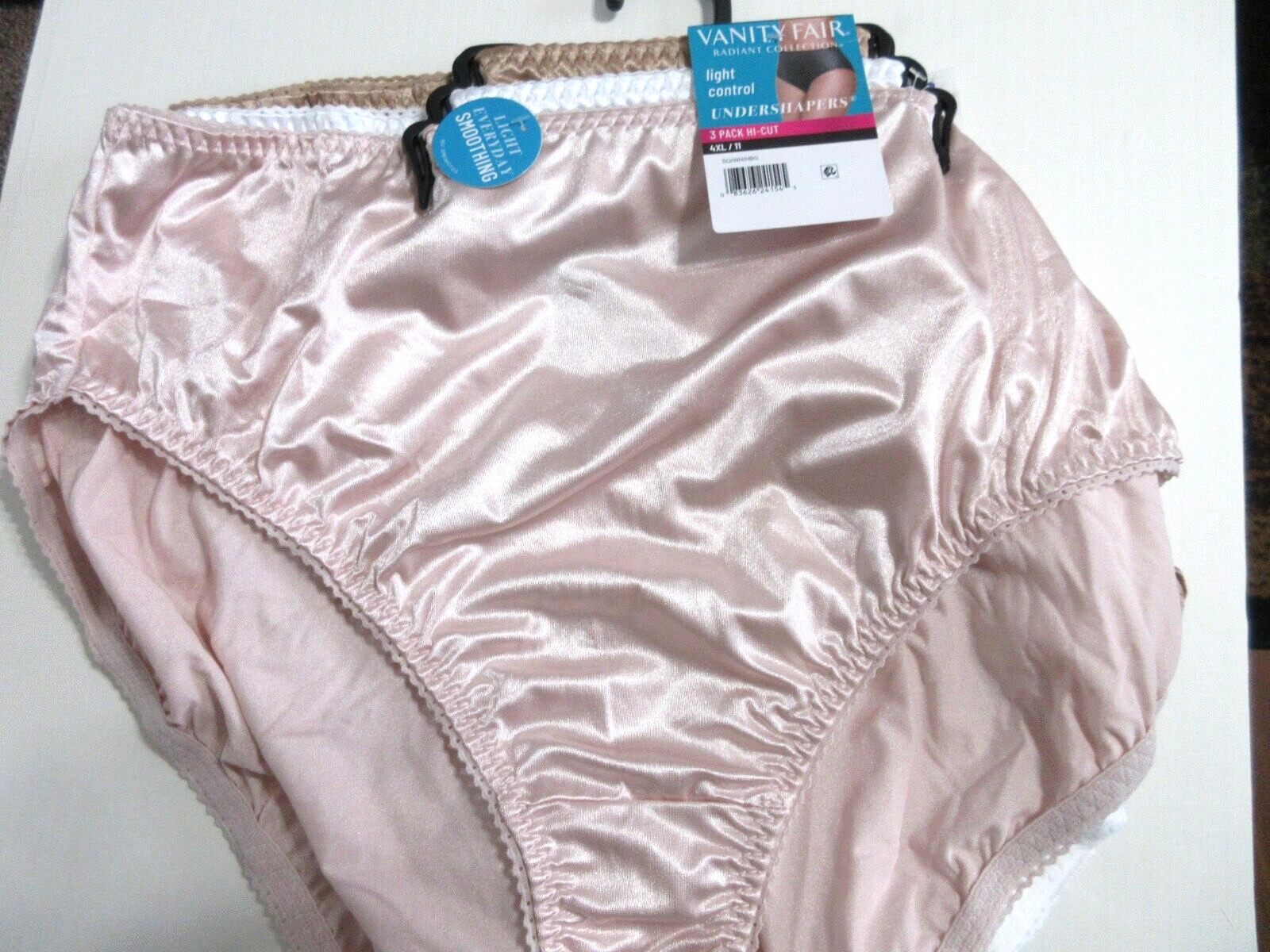 Vanity Fair Radiant 3-Pair HI-CUT Brief Panties Nylon multi women plus ~ 4X/11