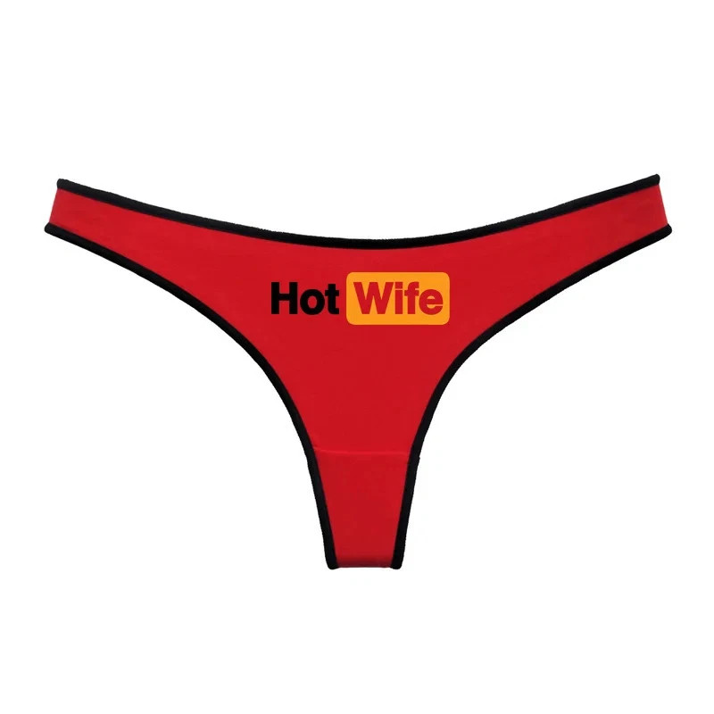 Hot Wife Letters Women’s Underwear New Fashion Panties Sports Fitness