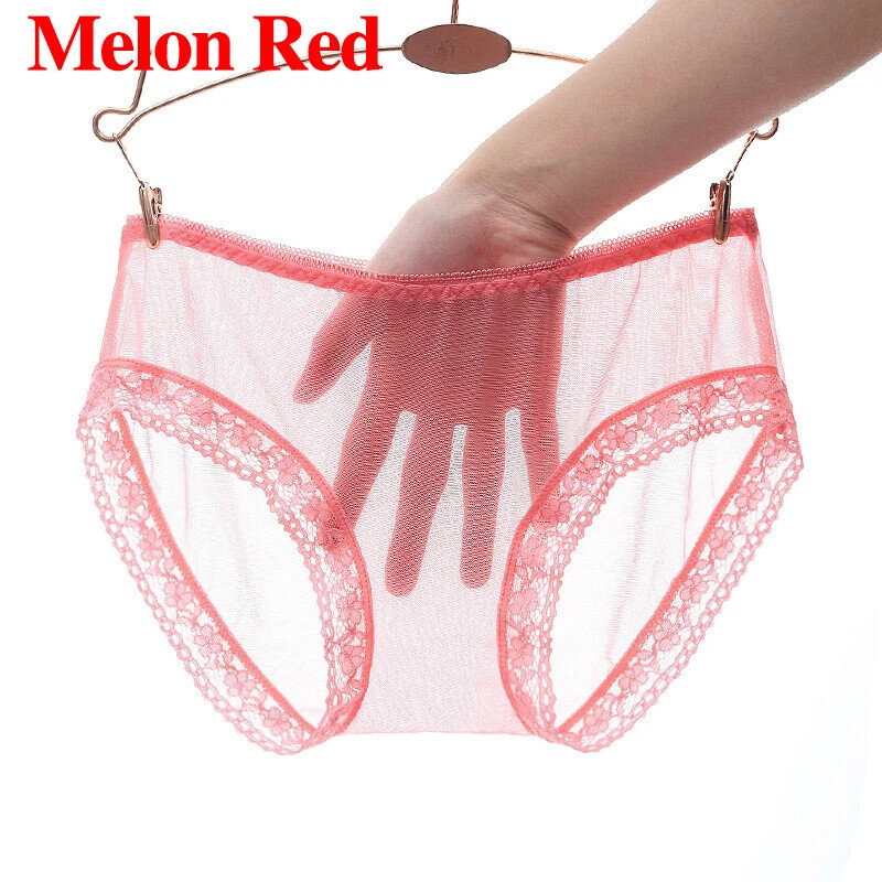 4 Pack Lot Sexy Womens See Through Lingeries Sheer Panties Full Briefs Underwear