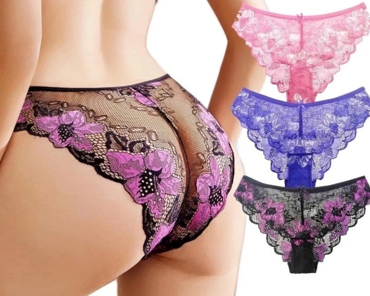 3PCs Women Sexy Cheeky Panty Seamless Women’S Underwear Hipster:-) P