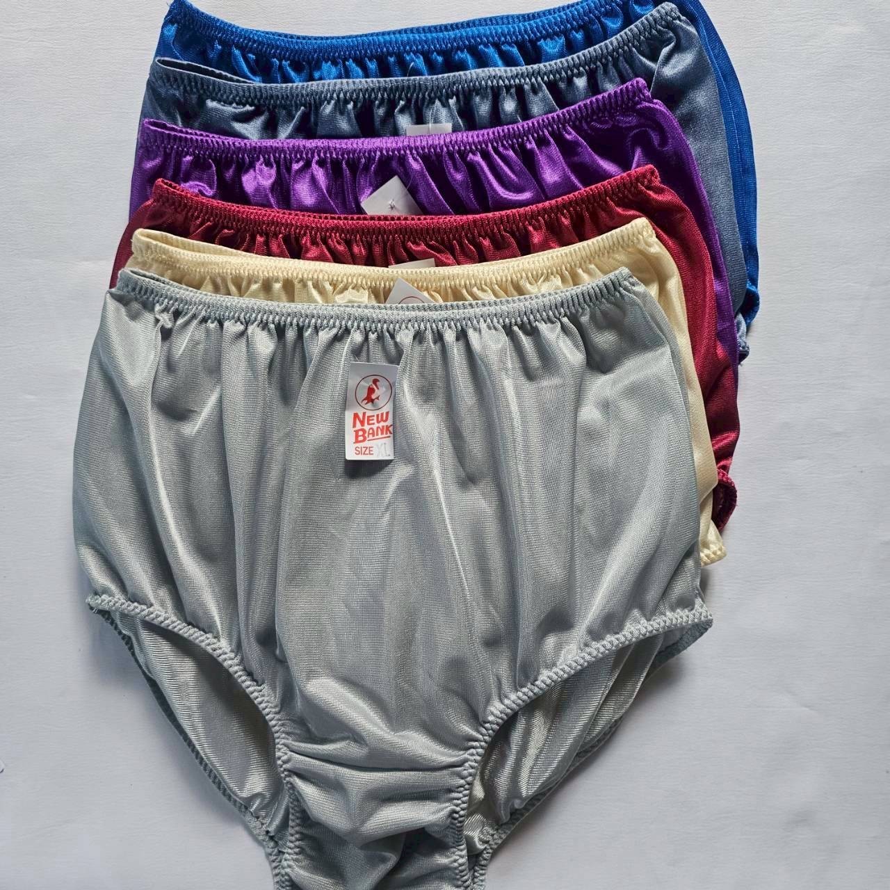 6 Nylon Underwear Granny Panties Comfort Woman Man Briefs High Waist 36″-42″ XL