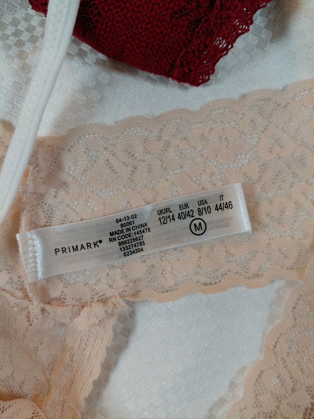 PINK Lace Thong Panties 5 Pack Women’s Size M Multicolor Nylon Spandex