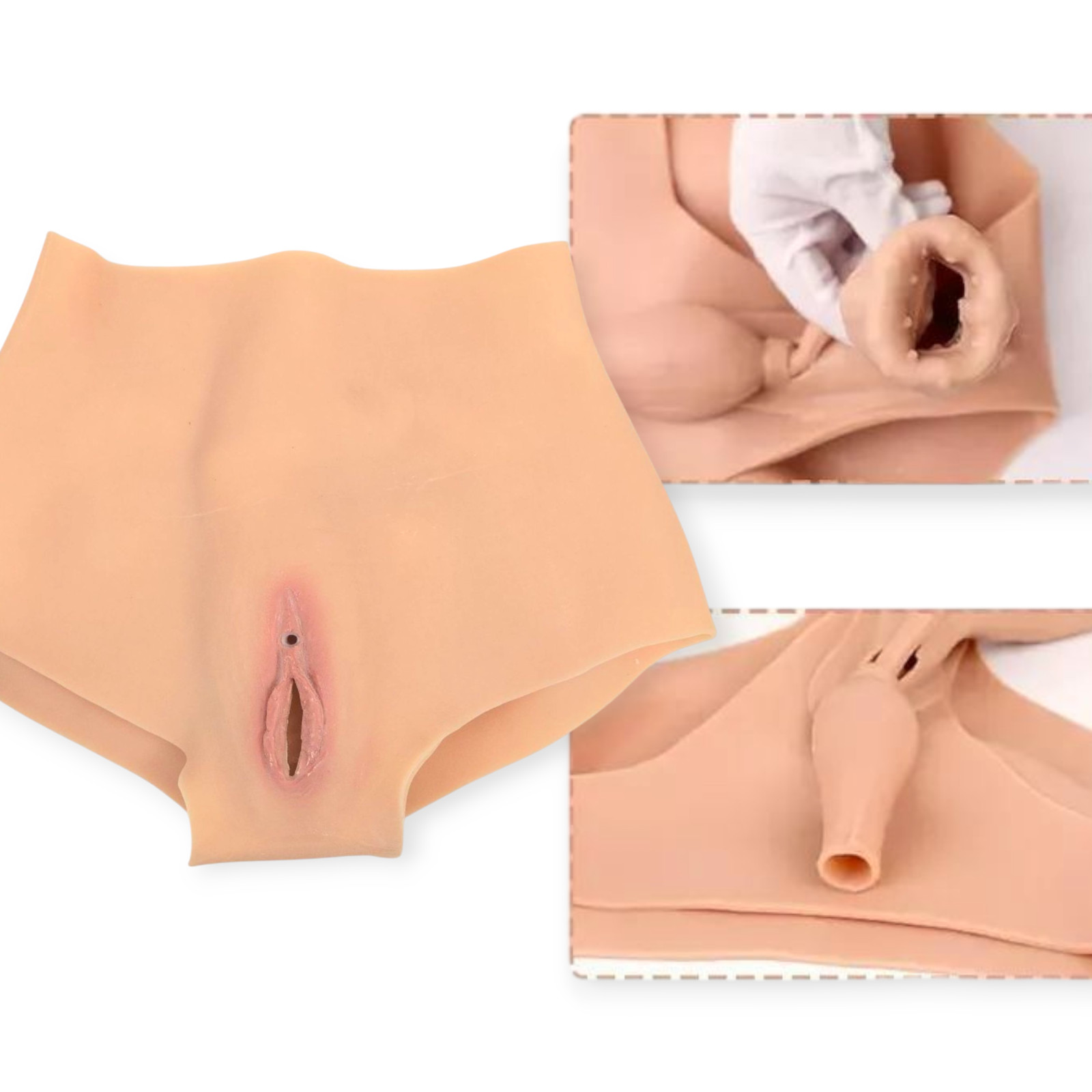 Artificial Fake Vaginal Adjustable Silicone Shapewear Cosplay Transgender Panty