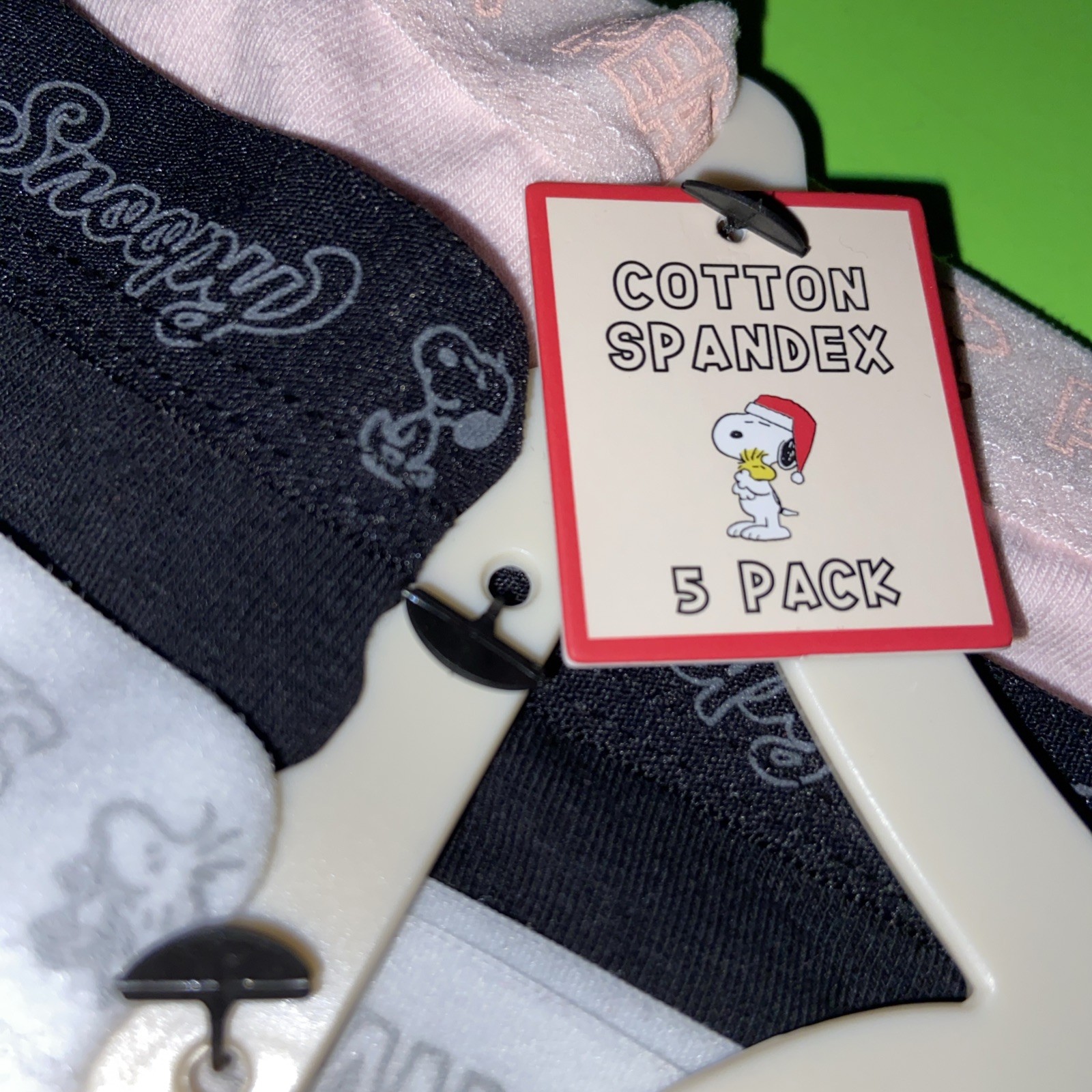 Peanuts Assorted 5 Pack Cotton Blend Bikini Panties / $62 /EXTRA LARGE