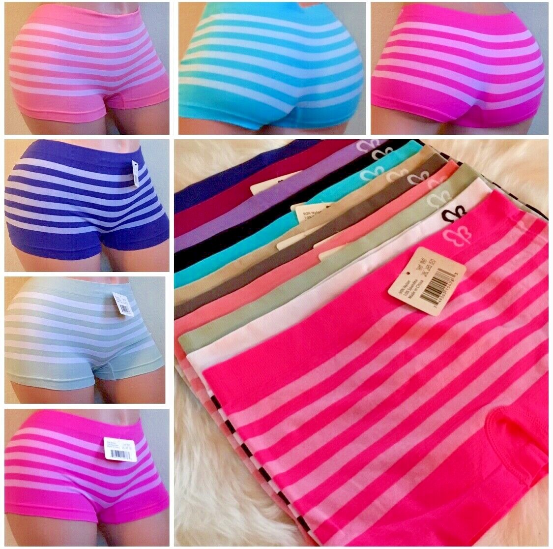 Women’s Boyshort Short Sport Yoga Shortie 6/12 Panties Underwear Boxers Knicker