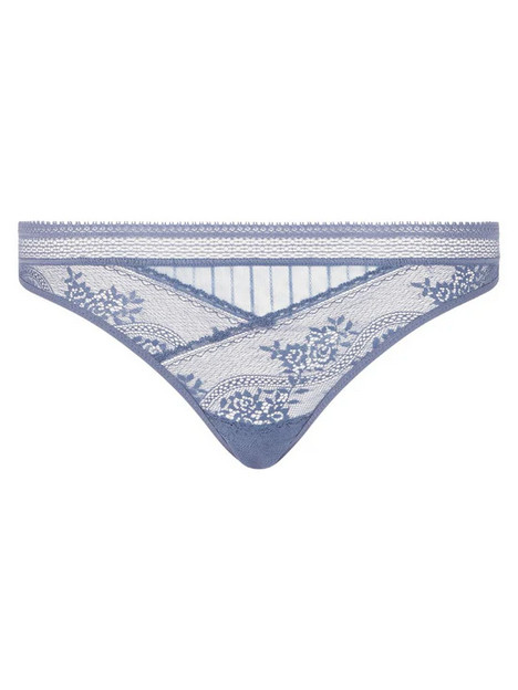 Passionata Maddie Thong Storm Blue Sheer See through lace panties panty knickers