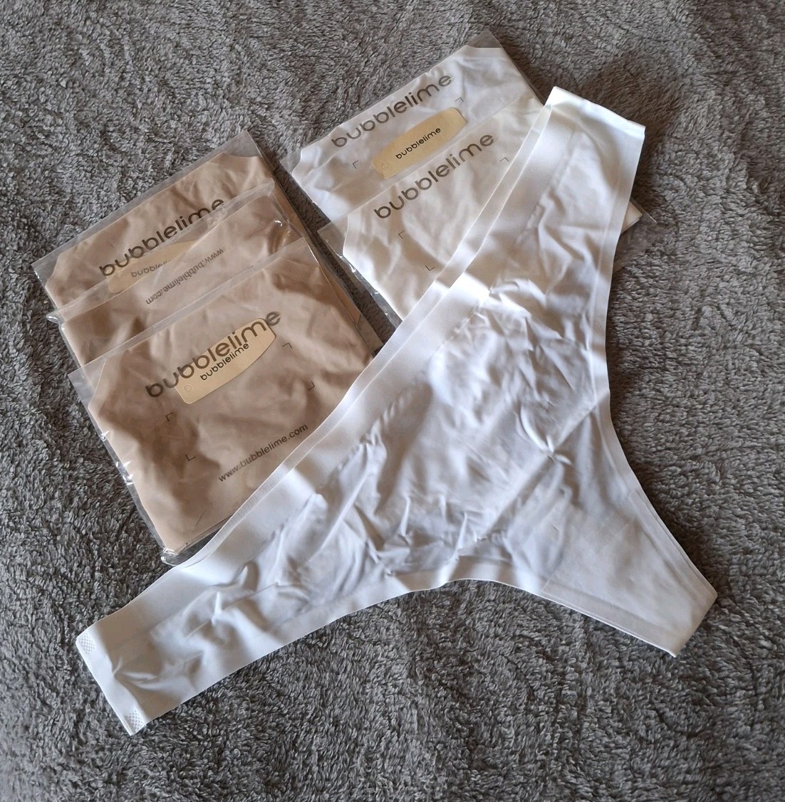 6pc BUBBLELIME Women’s Thongs Panties Low Rise No Show Breathable Underwear XL