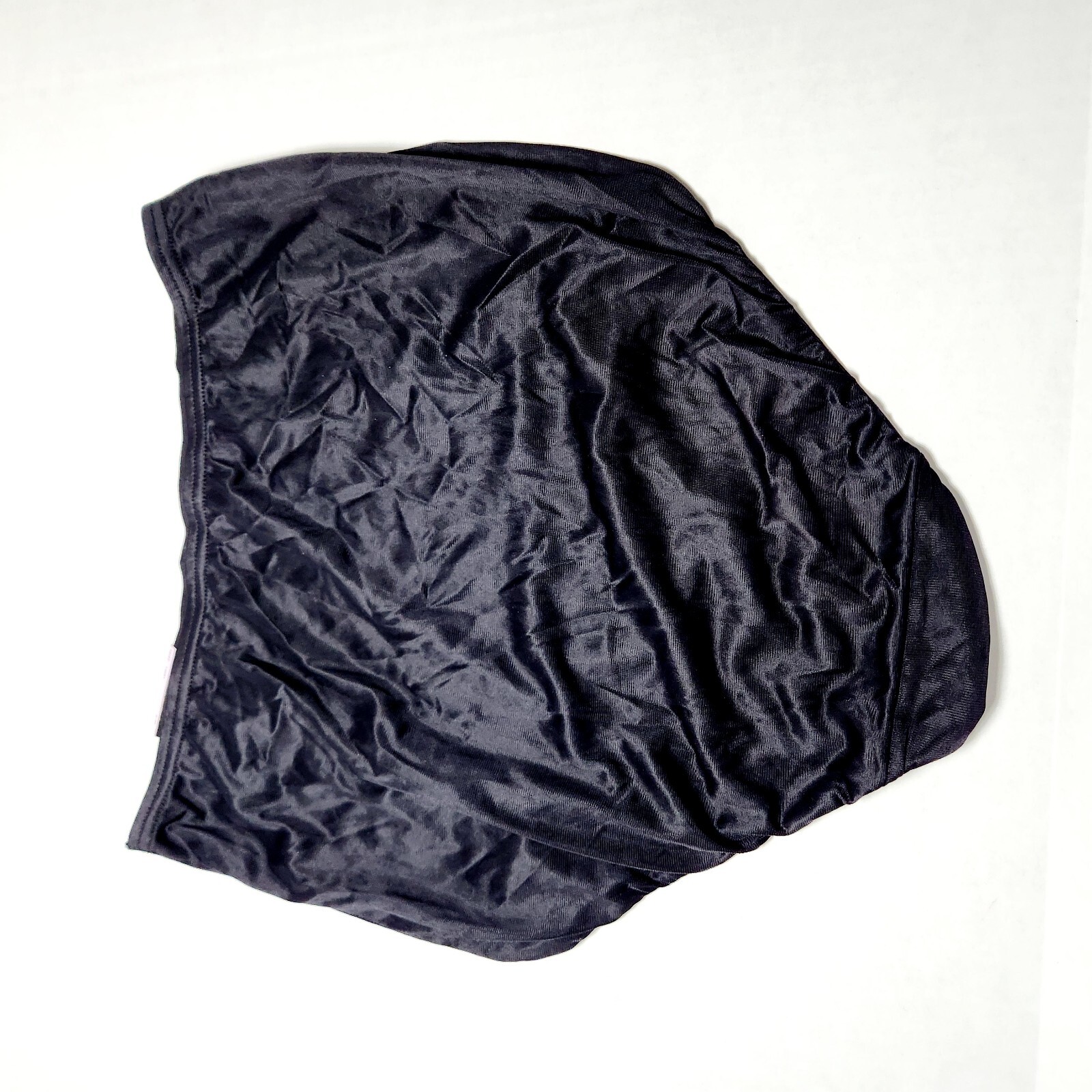 Vanity Fair 13081 Nylon Brief Panties Flower Appliqué Womens 6 M Black NWT New