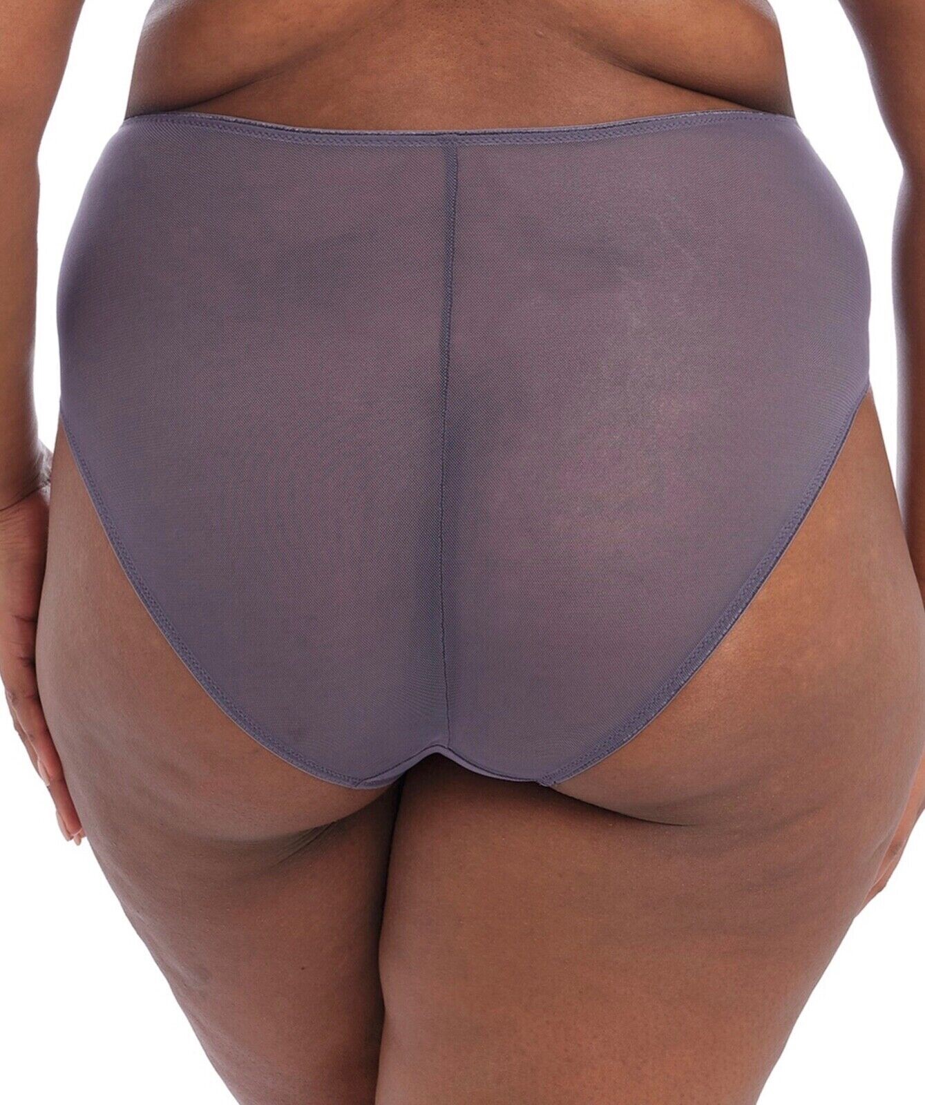 Elomi Matilda Full Brief Storm Grey Size L 14 16 High Waist Knickers 8906 New