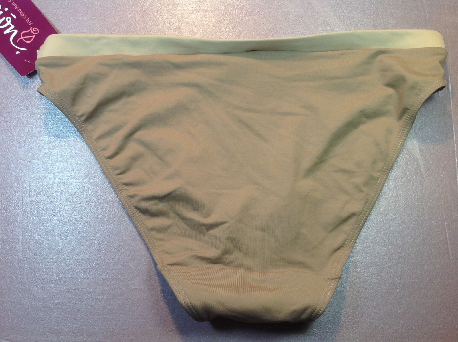 Women’s Panties,bikinis,ILUSION,Mexico,size S. Mocha Beige Soft Silky 93% cotton