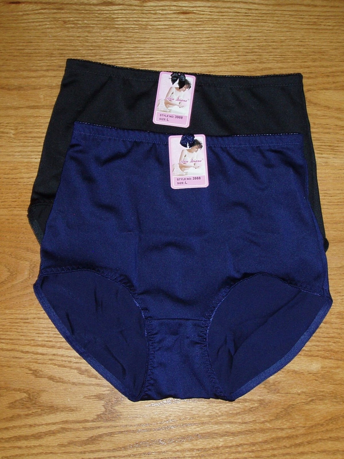 2 pairs Ann Diane Women’s Lingerie Style 3988 Size L control shape panties