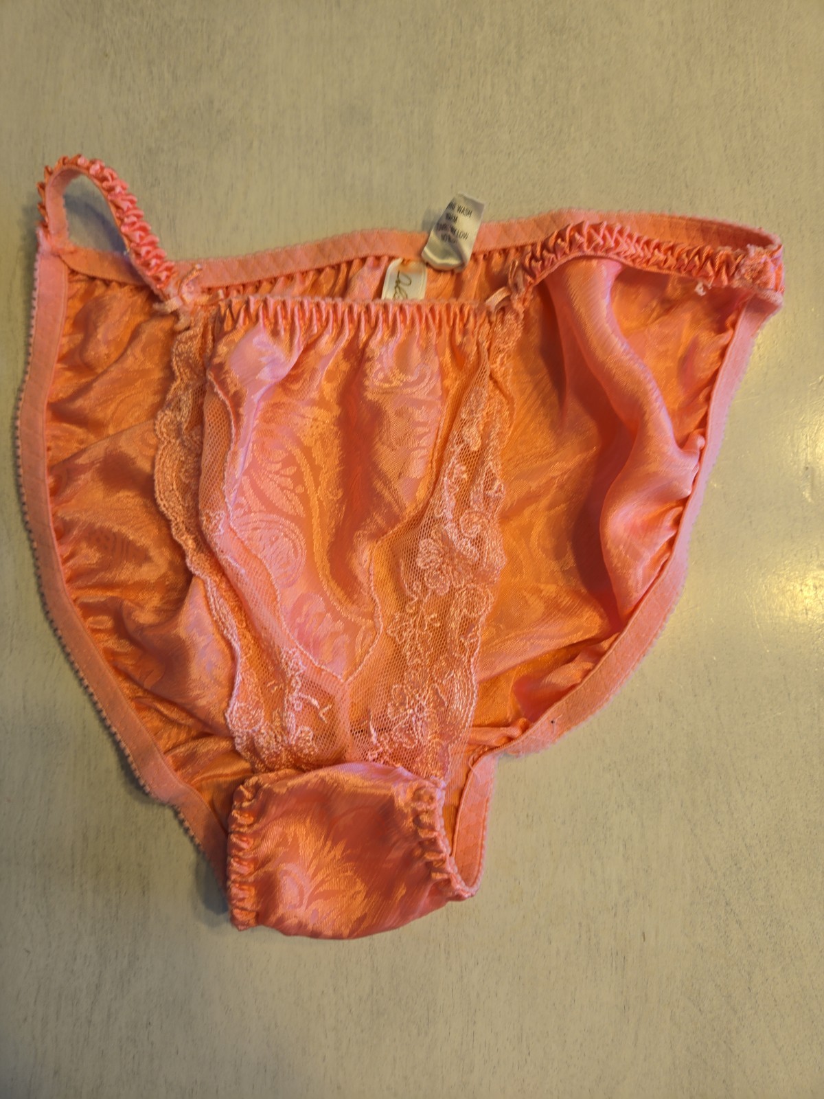 Delicates Brand Satin String Bikini Panty