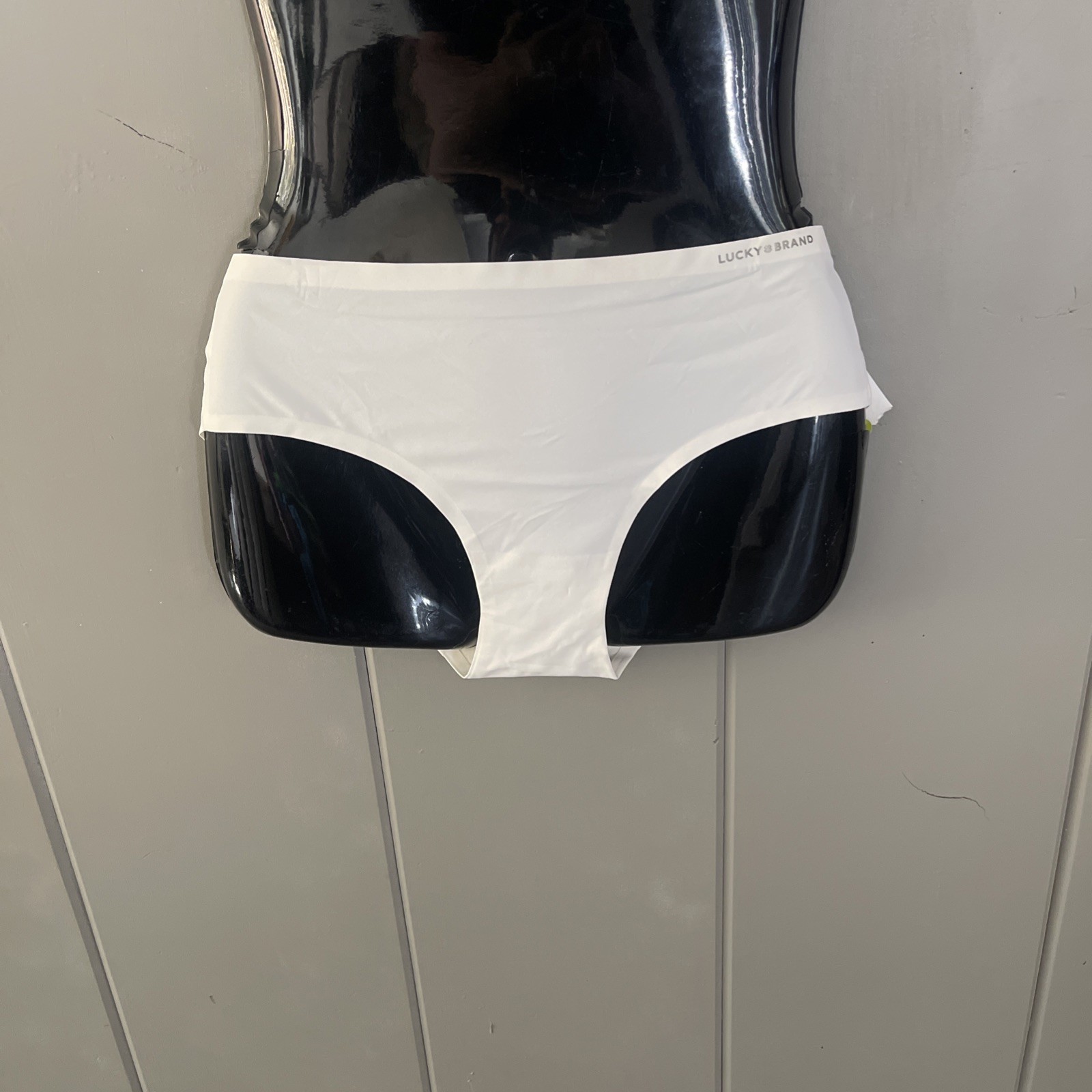 Lucky Brand Bikini Panty Off White Hipster Large Sissy Full Coverage Soft Girl
