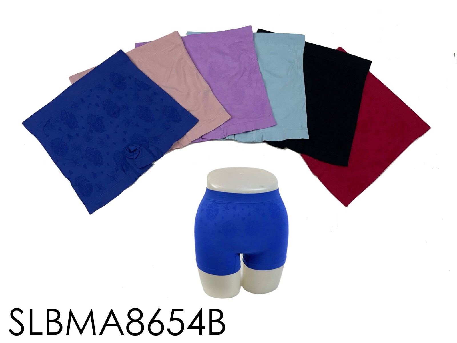 Lot of 6 Pairs Women Briefs Panties Short Seamless Mixed Colors Sizes 2X 3X 8654