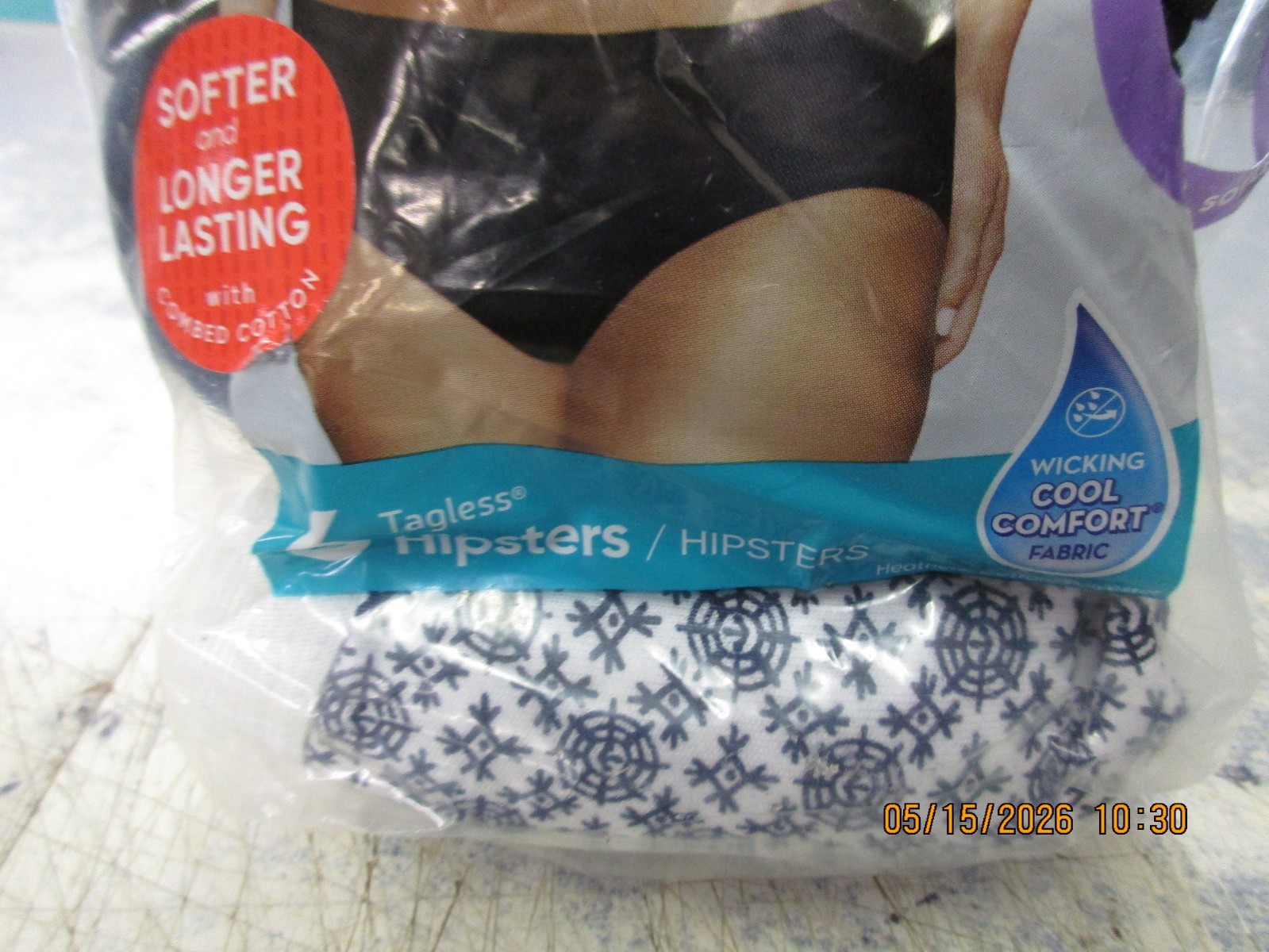 New Hanes Ultimate Breathable Cotton Briefs Panties -4 Pack – Size 5 Small